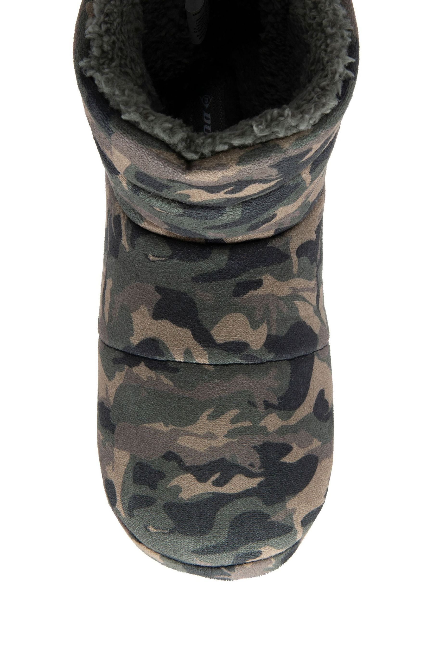 Buy Dunlop Green Mens Faux Fur Lined Boot Slippers from Next Luxembourg
