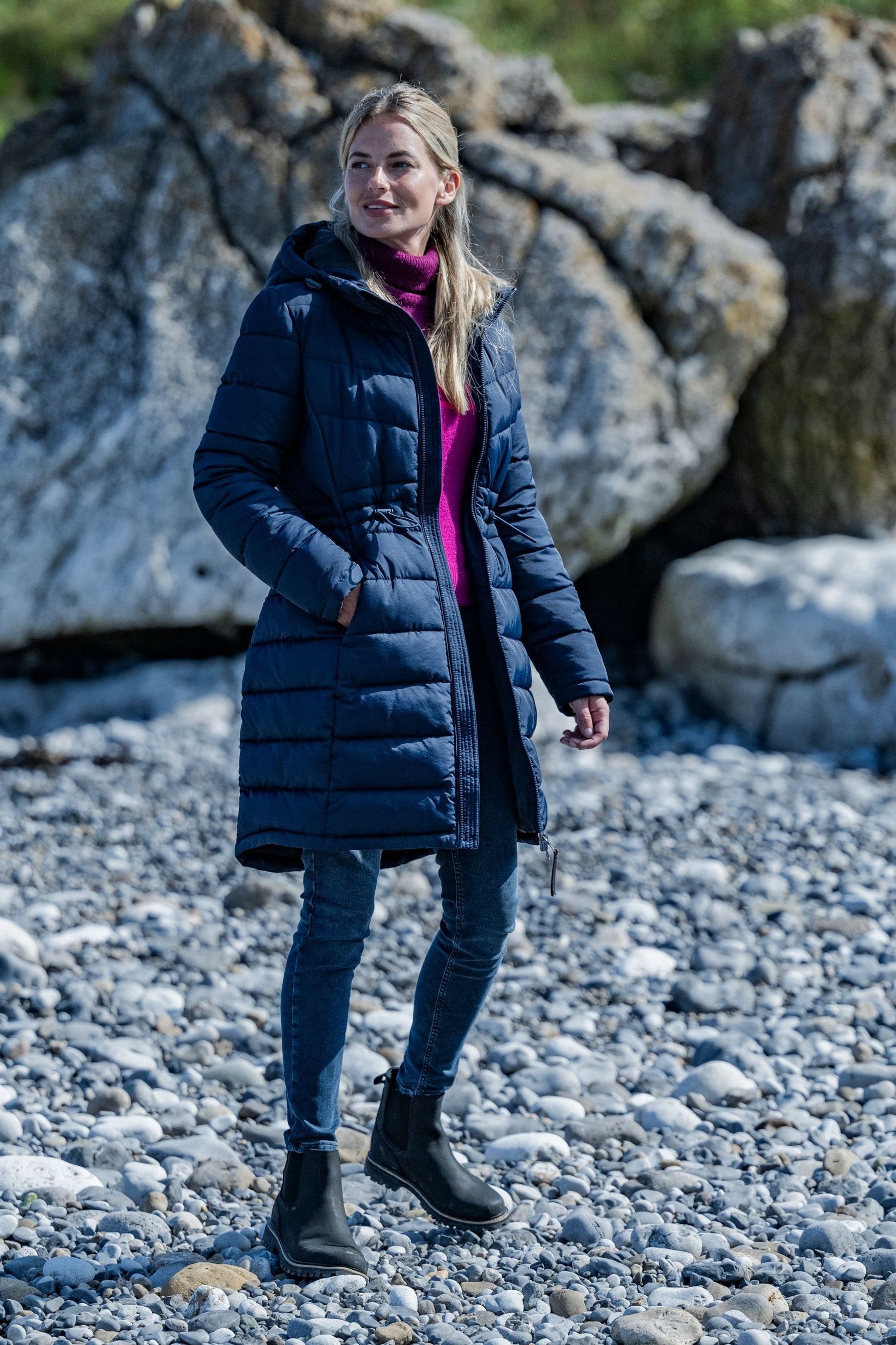 Navy winter coat womens uk cheap
