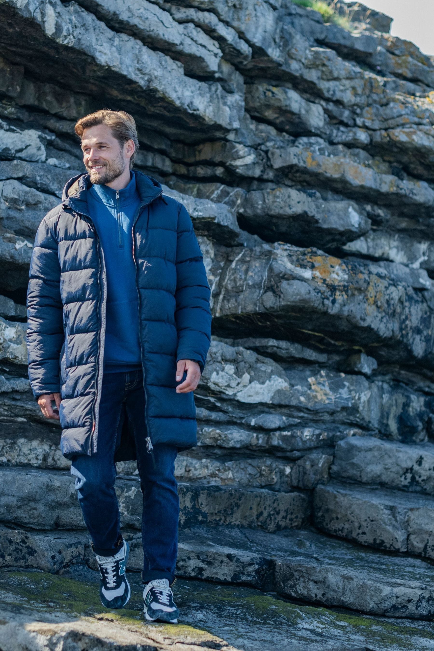 Buy Tog 24 Blue Radley Mens Padded Long Jacket from the Next UK online shop