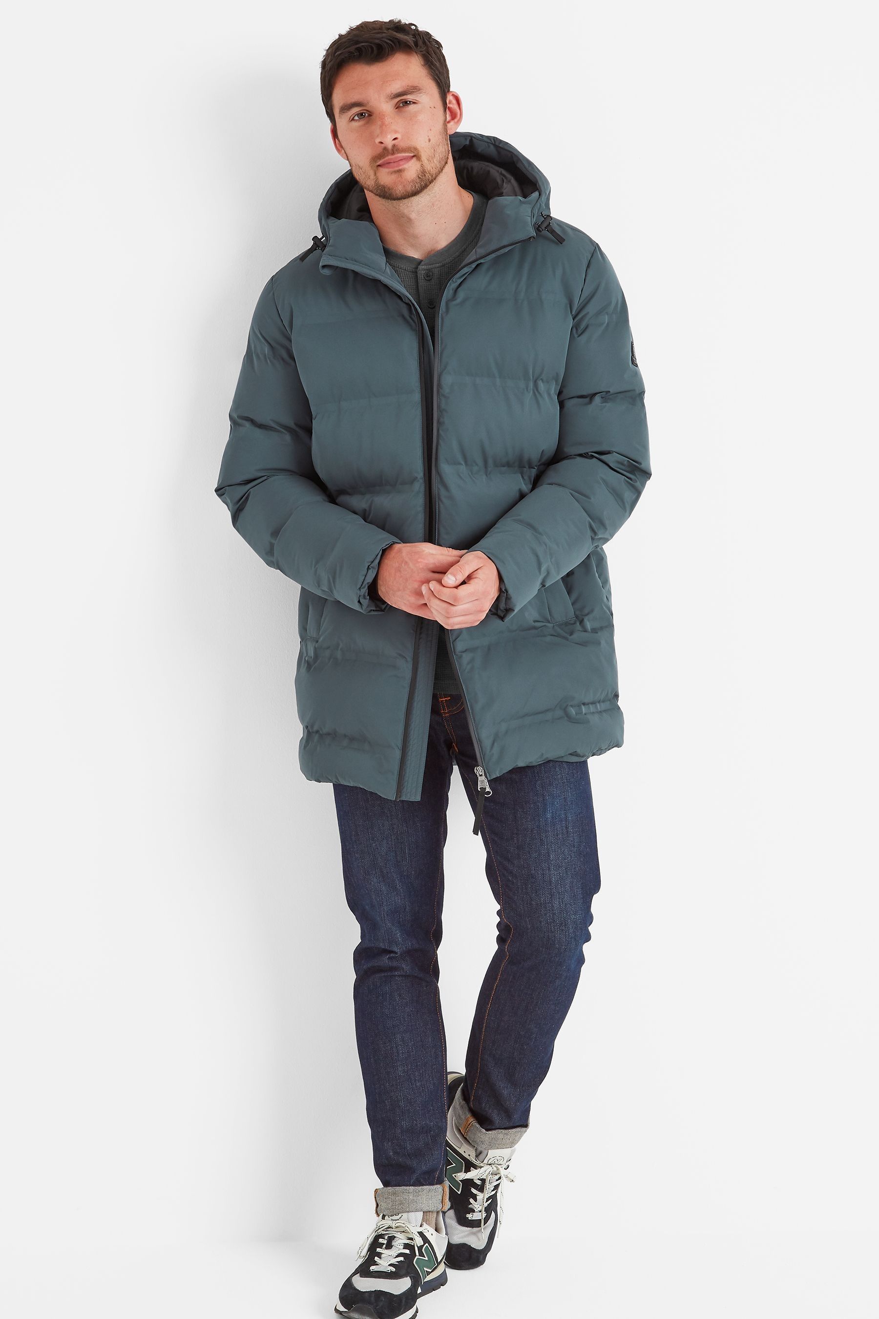 Tog 24 Grey Mens Brinkley Waterproof Hooded Parka