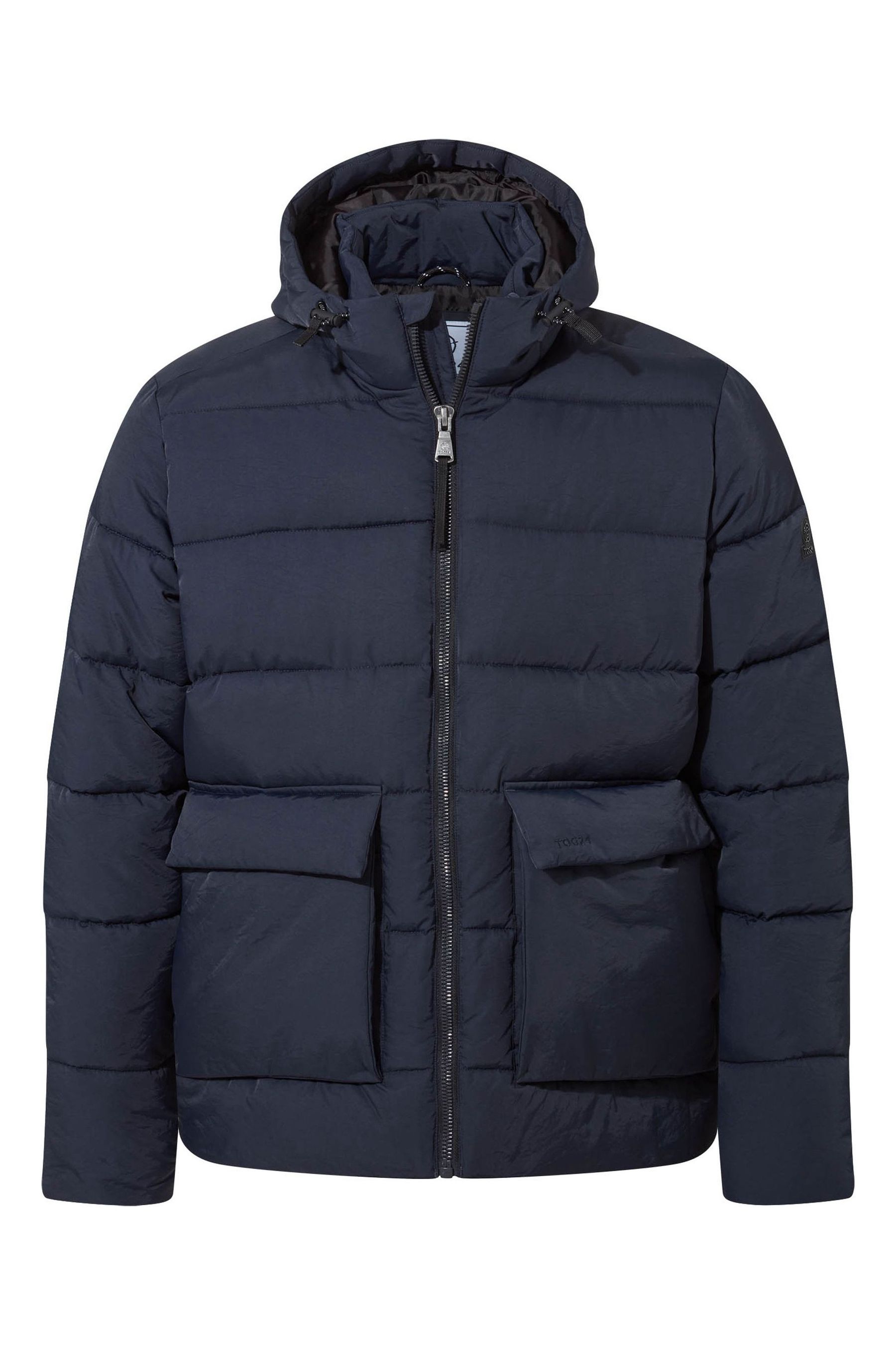 Tog 24 Blue Mens Hooded Water Repellent Hamilton Padded Parka