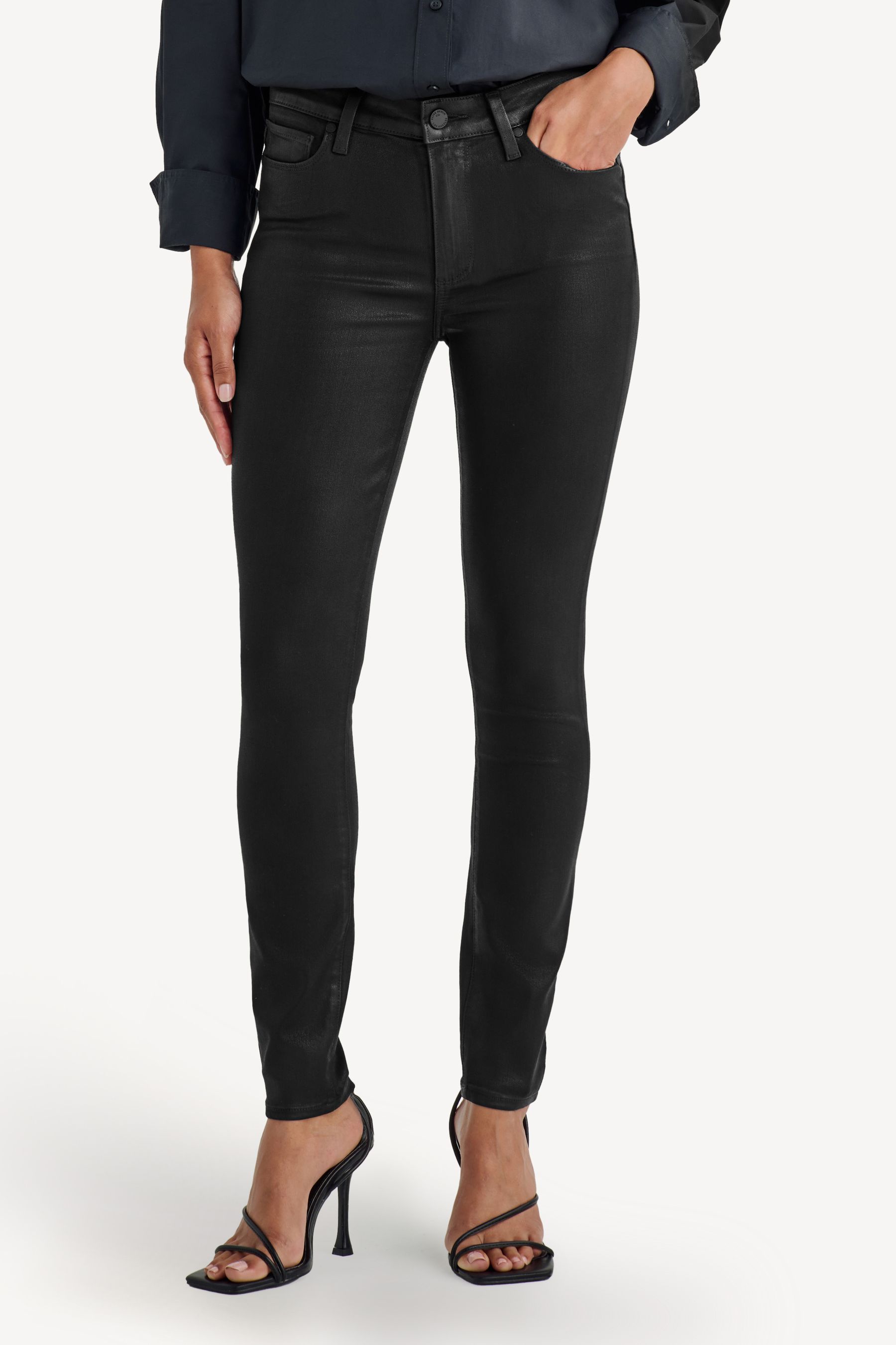 Paige coated skinny jeans hot sale