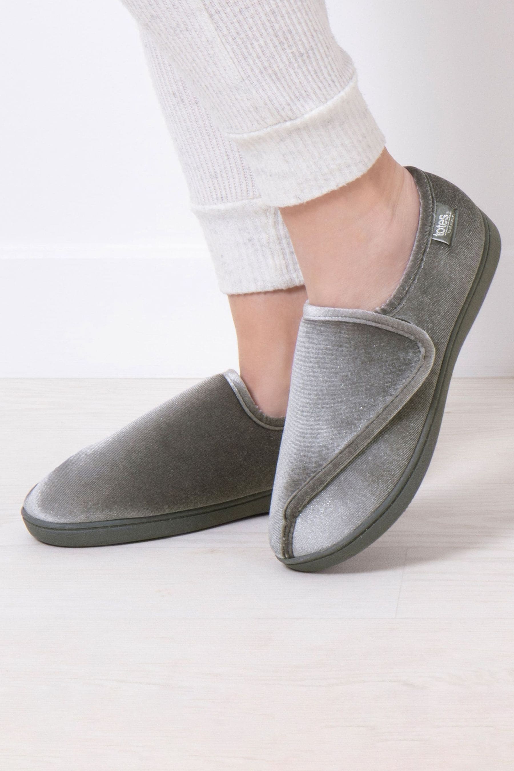 Isotoner velour slippers discount