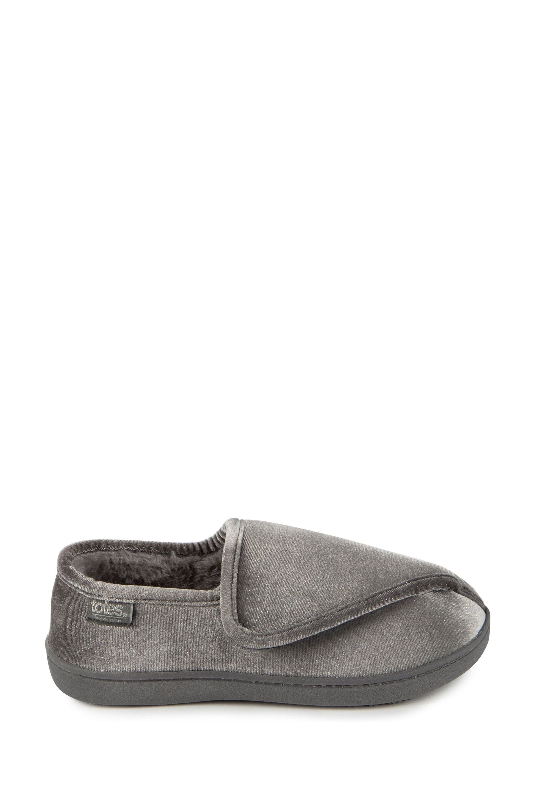 Buy Totes Ladies Isotoner Sparkle Velour Slippers with Velcro Tab Next Ukraine