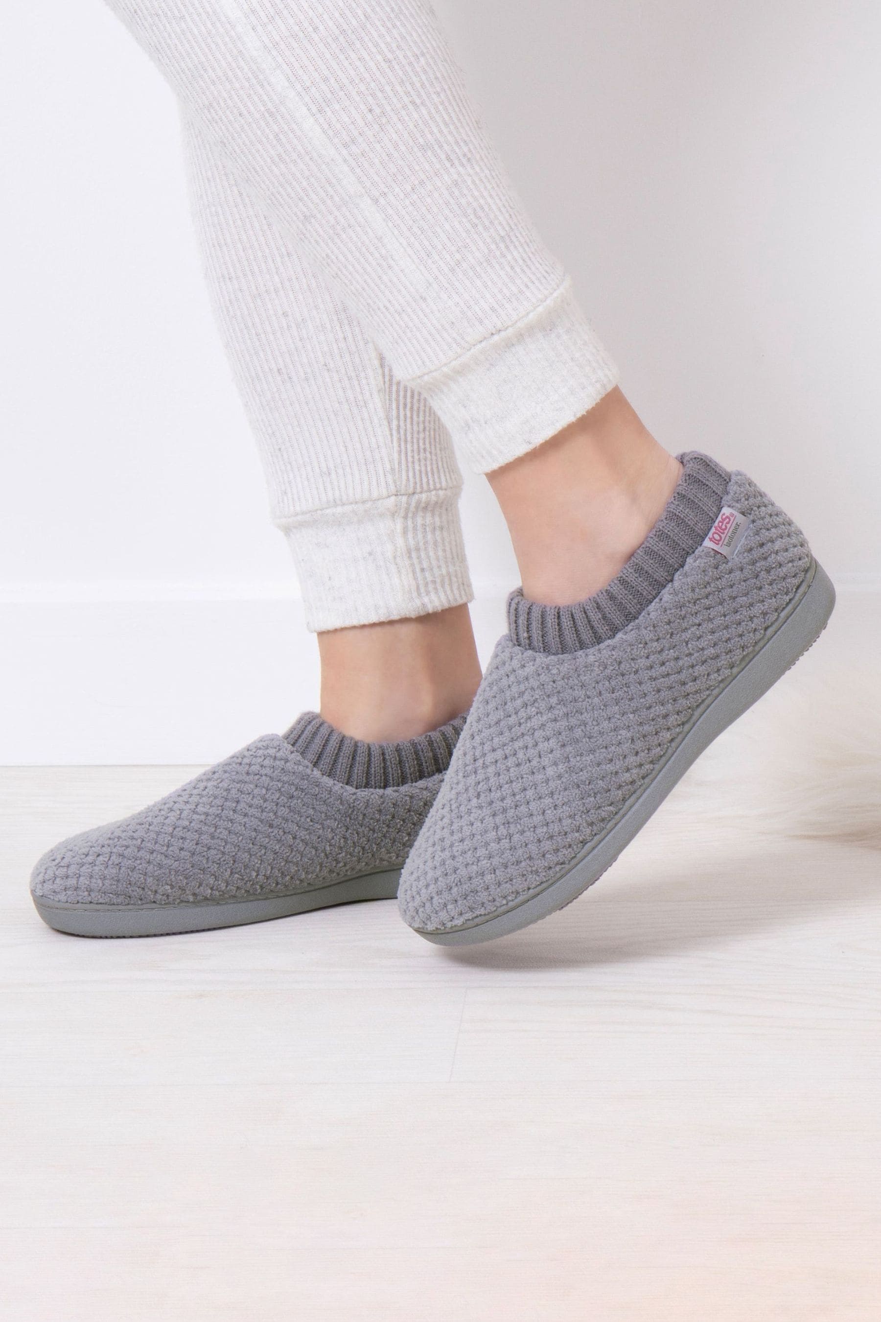 Next grey ladies slippers deals