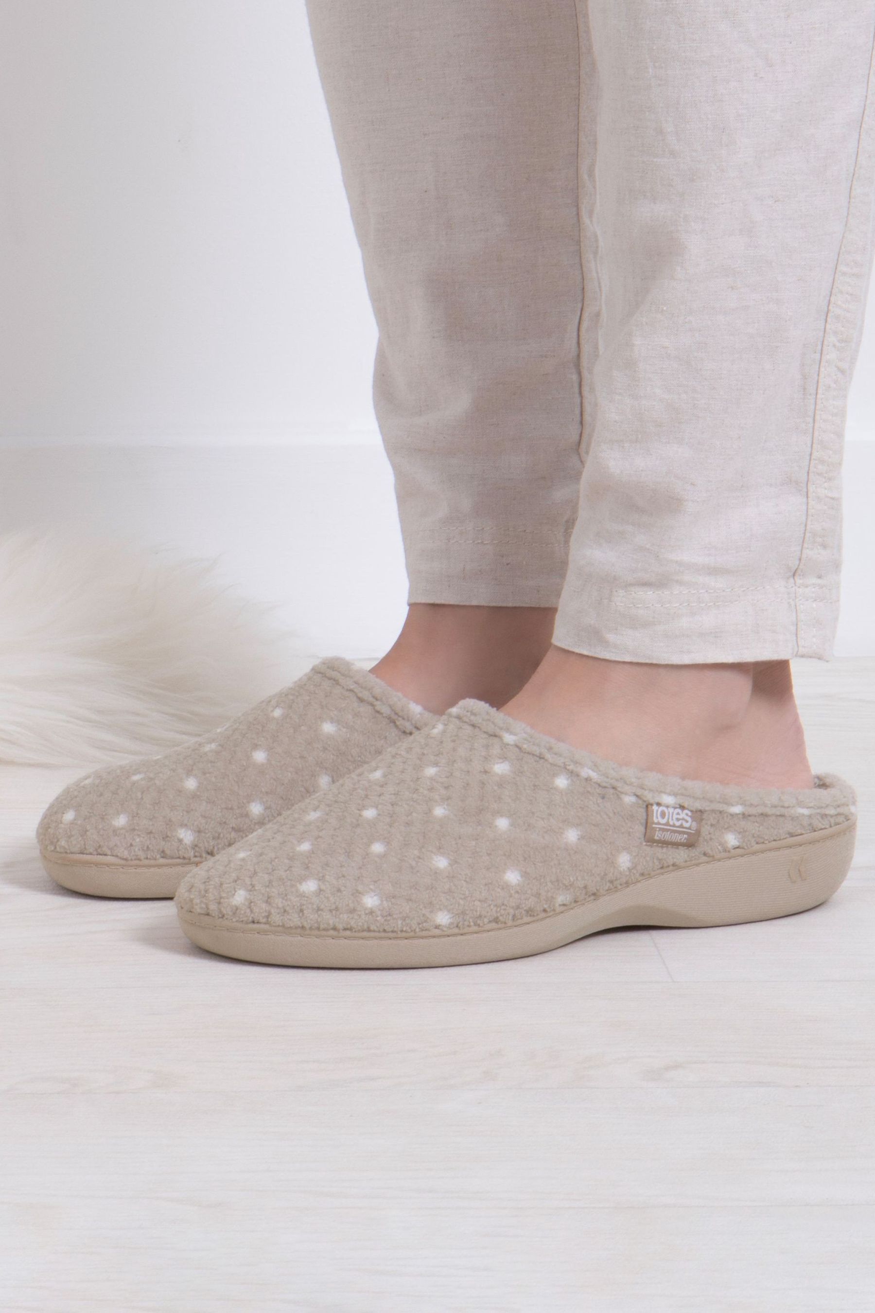 Isotoner terry slippers on sale