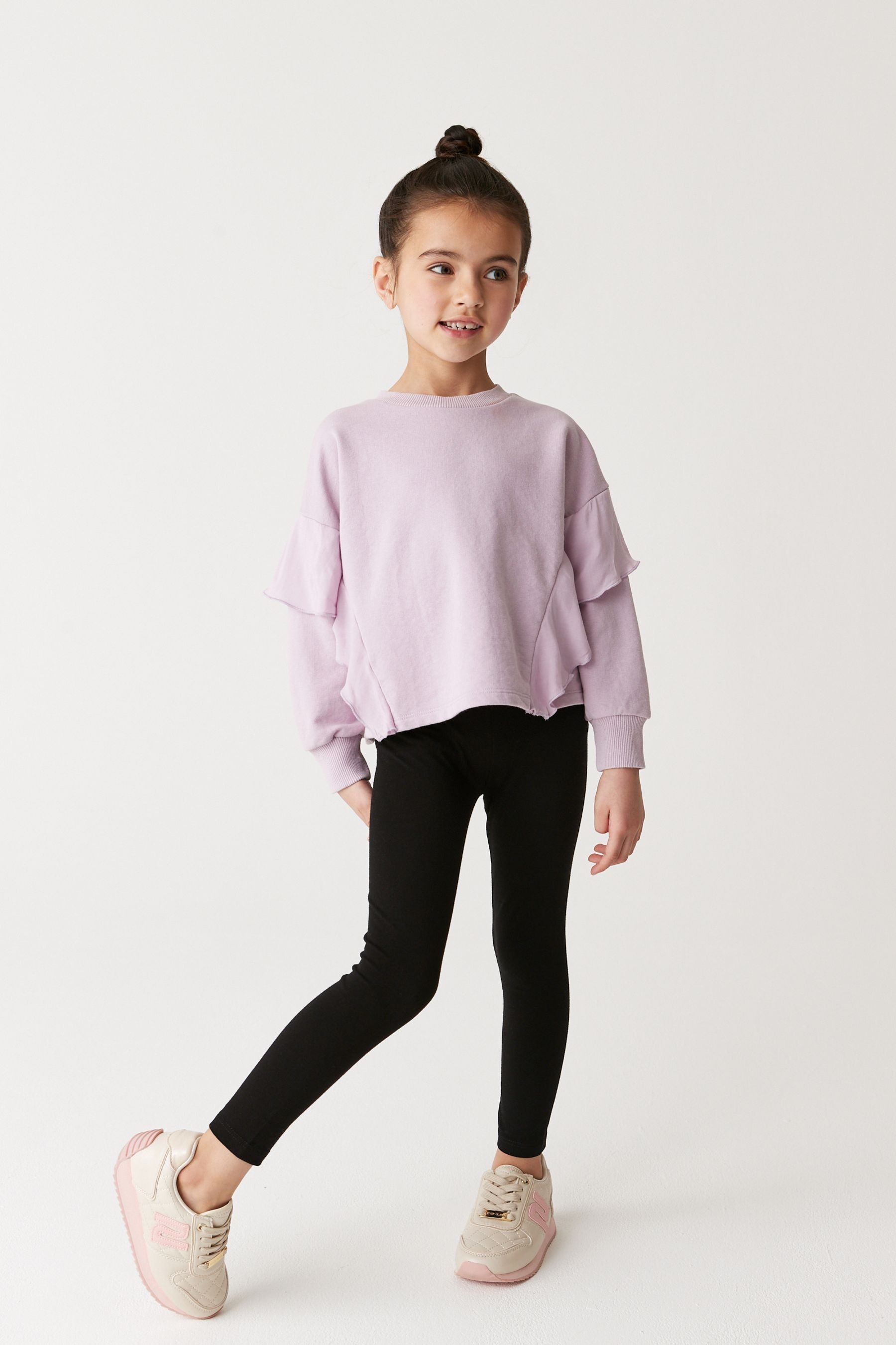 Buy River Island Black Girls Logo Waistband Leggings 3 Pack from the Next UK online shop
