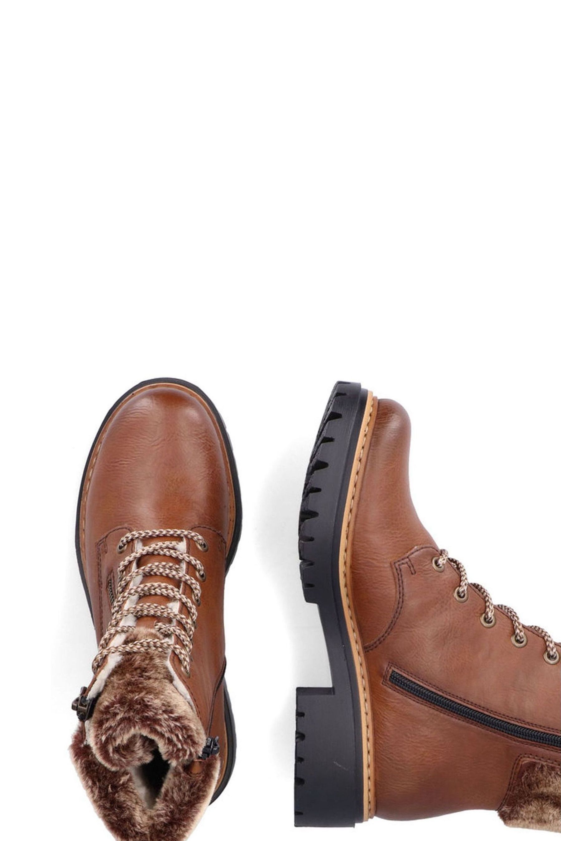 Buy Rieker Womens Zipper Brown Boots from Next France