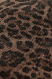 Gap Brown Leopard Print Denim Mini Skirt - Image 5 of 5