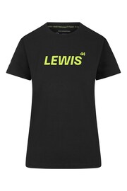 Fanatics Womens F1 Mercedes AMG Petronas Lewis Hamilton 44 Black T-Shirt - Image 3 of 3