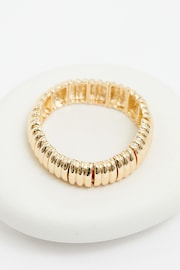 Mood Gold Polished Bubble Stretch Bracelet - Image 2 of 4