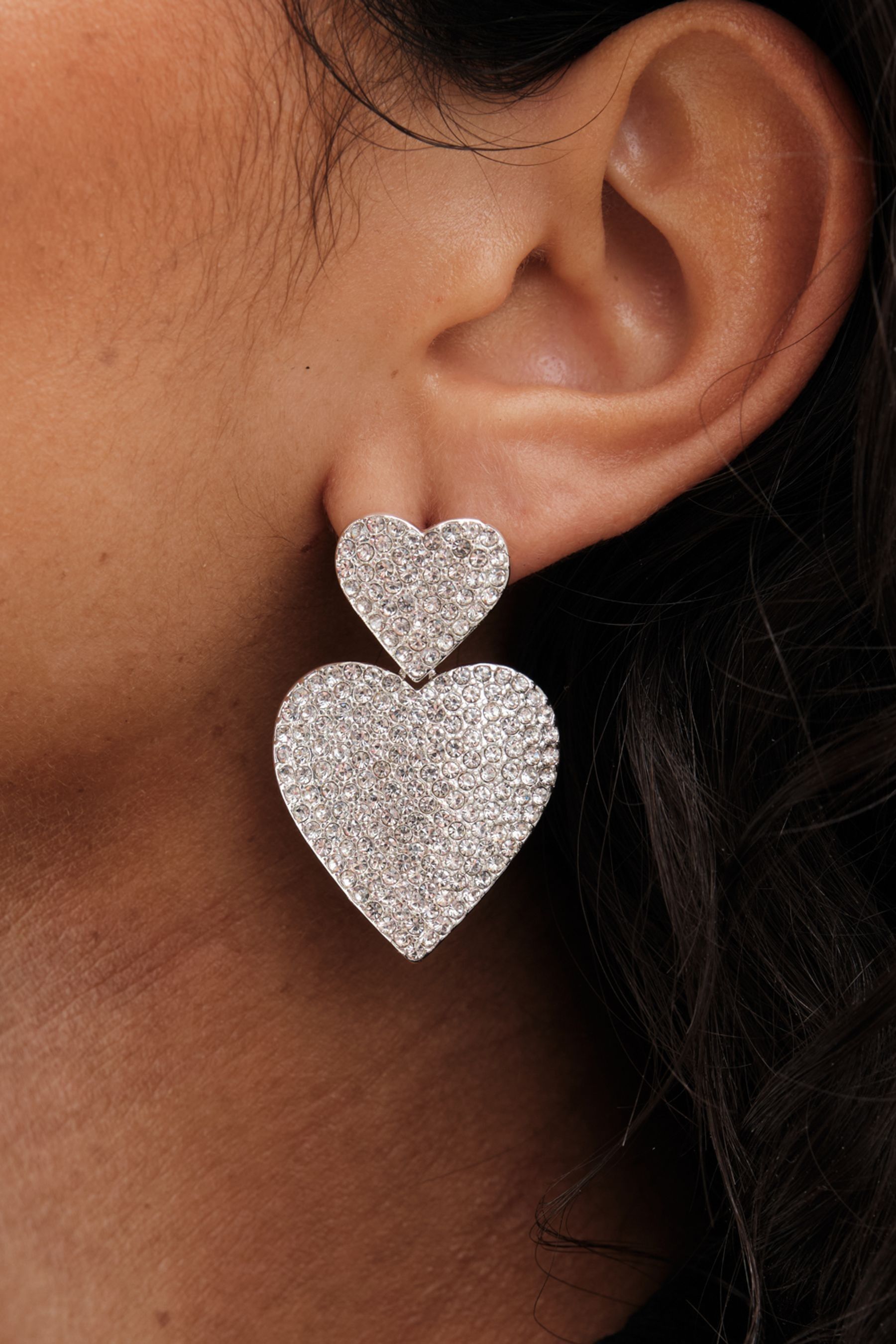 Next heart earrings online