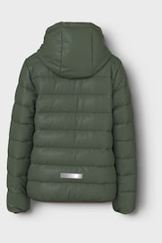 Name It Green Boys Padded Hooded Jacket - Image 2 of 2