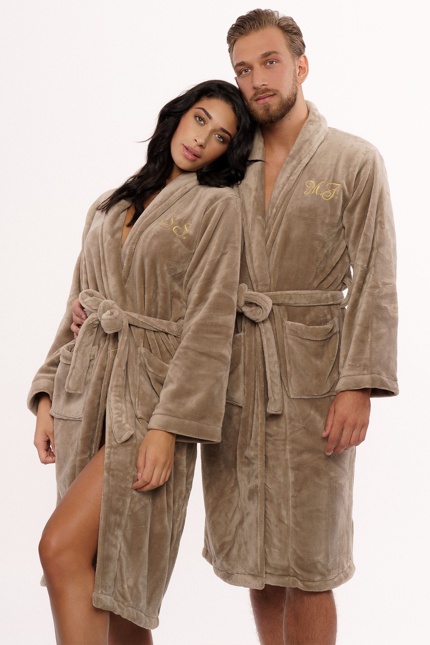 Buy Le Olive Personalised Fleece Robe from the Next UK online shop