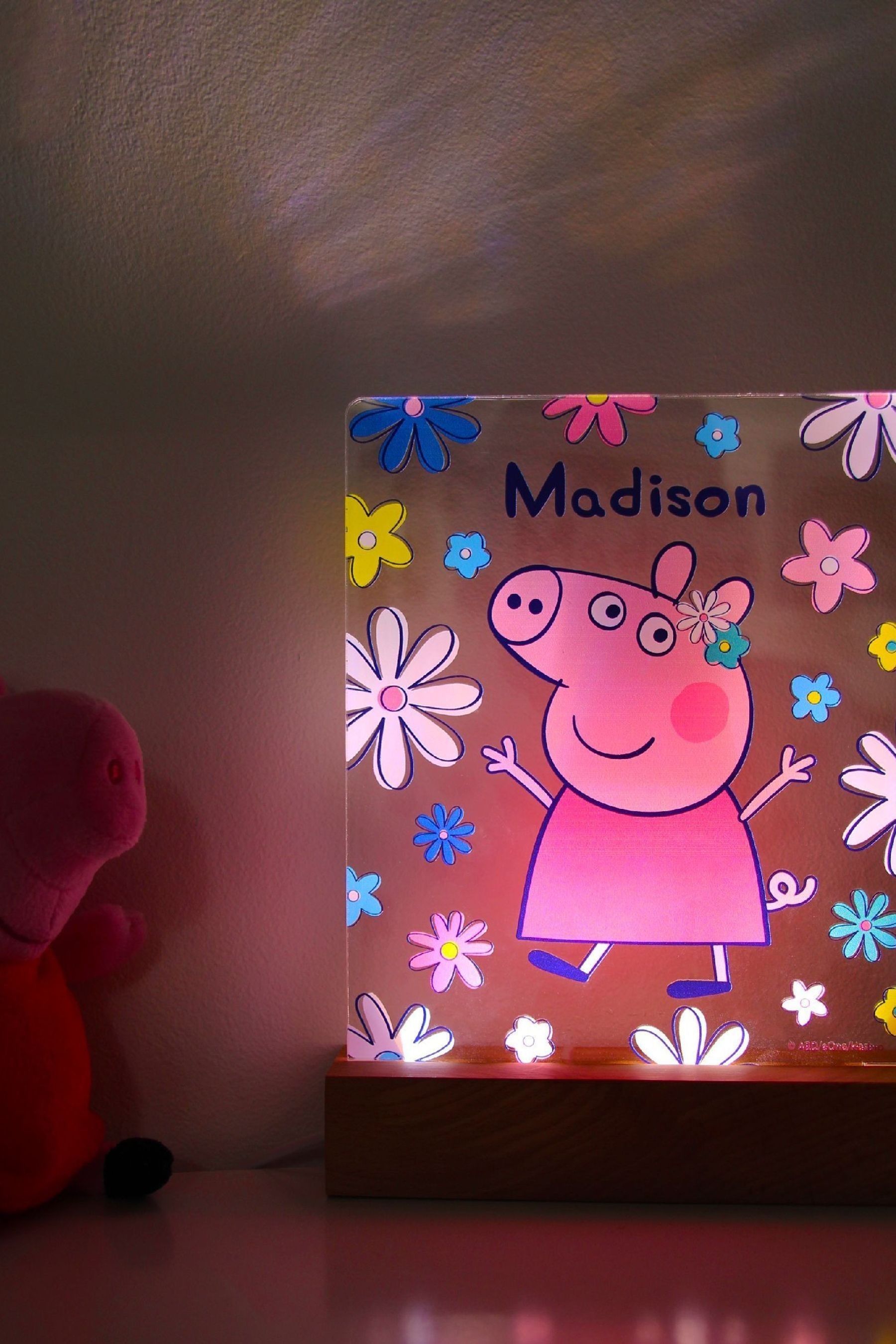 Buy Personalised Peppa Pig LED Light by Character World from the Next UK online shop