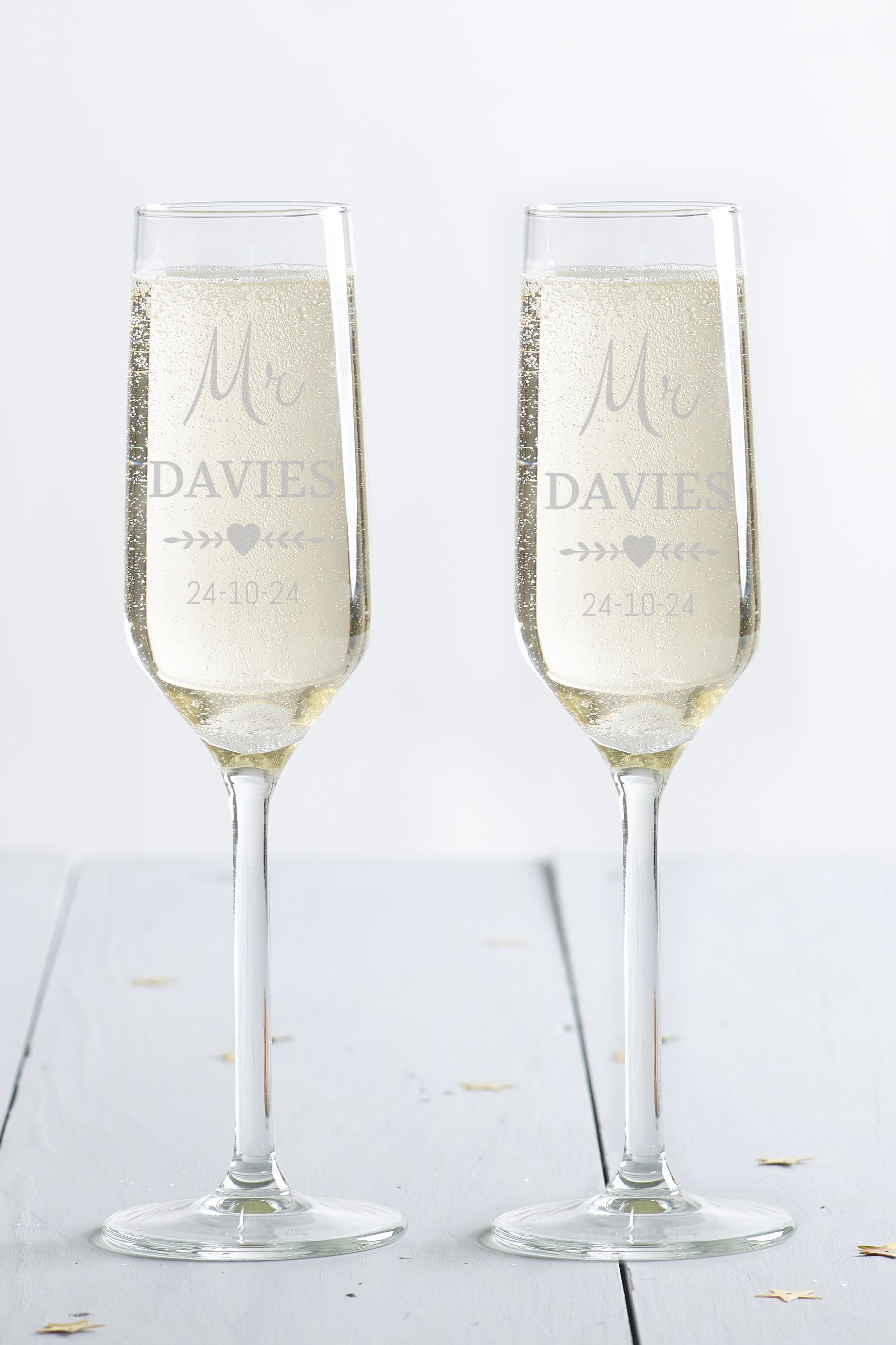 Personalised mr and mrs glasses clearance