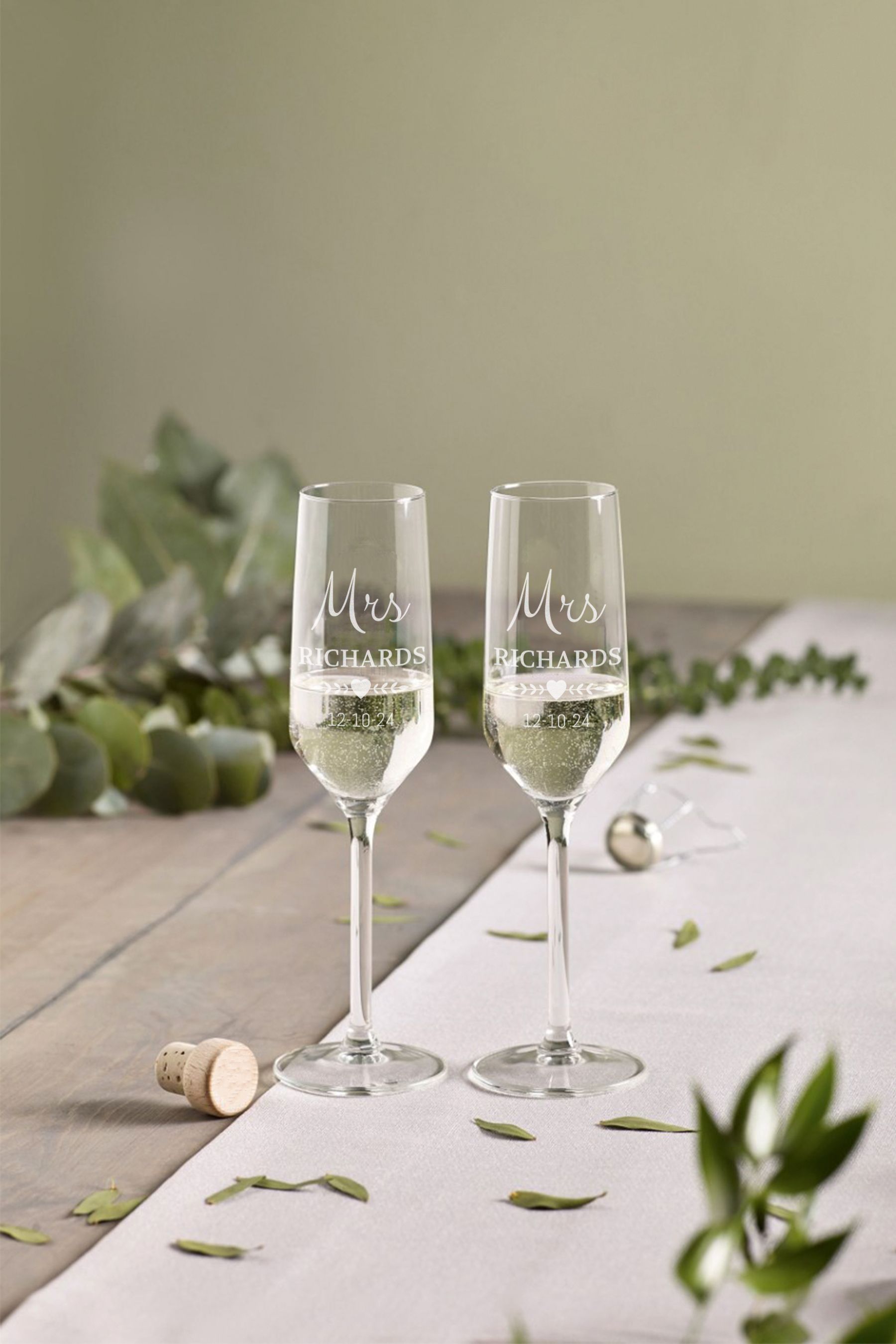 Buy Loveabode Natural Personalised Mr Mrs Glass from the Next UK online shop