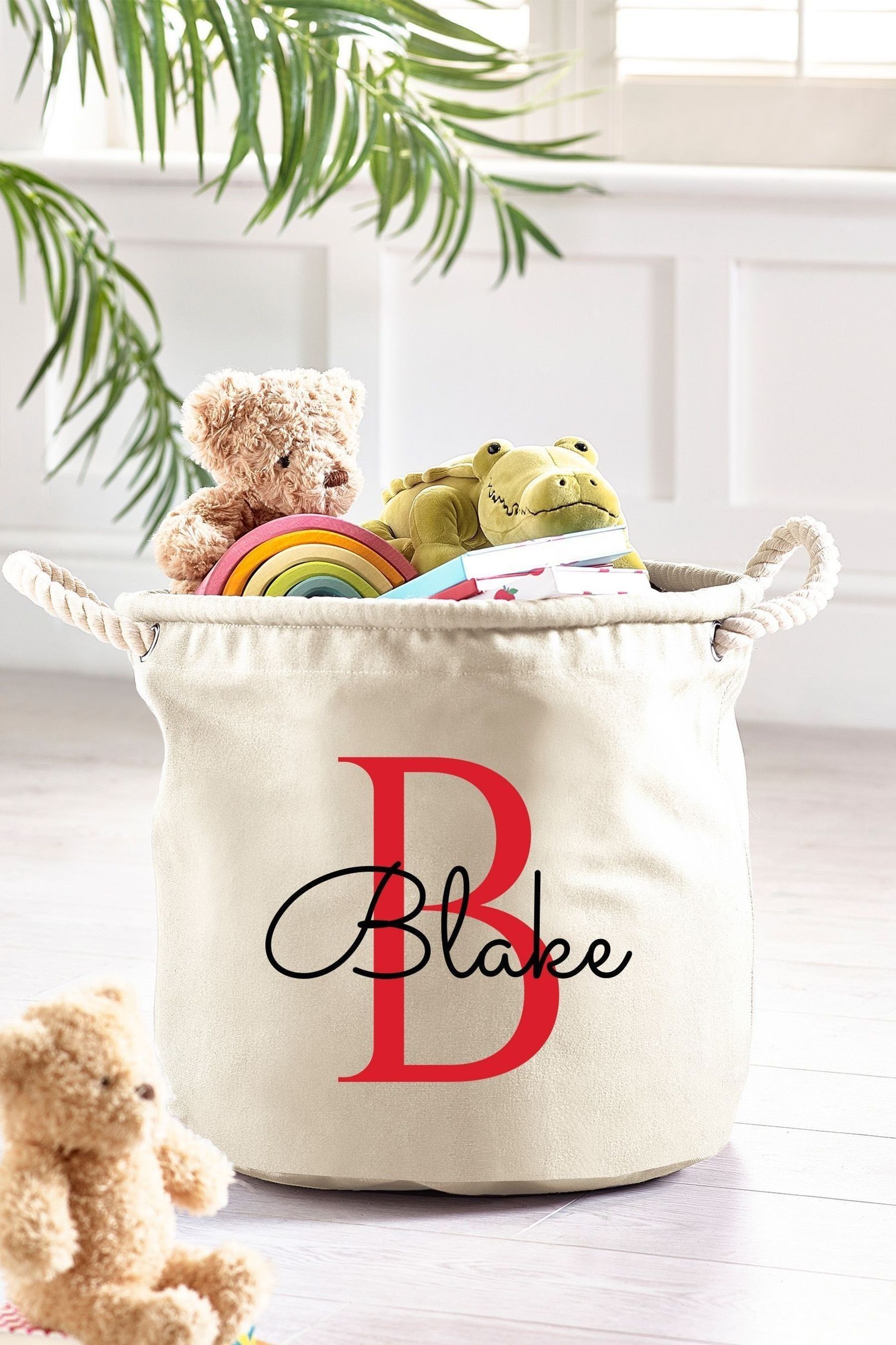 Personalised toy storage basket 2025