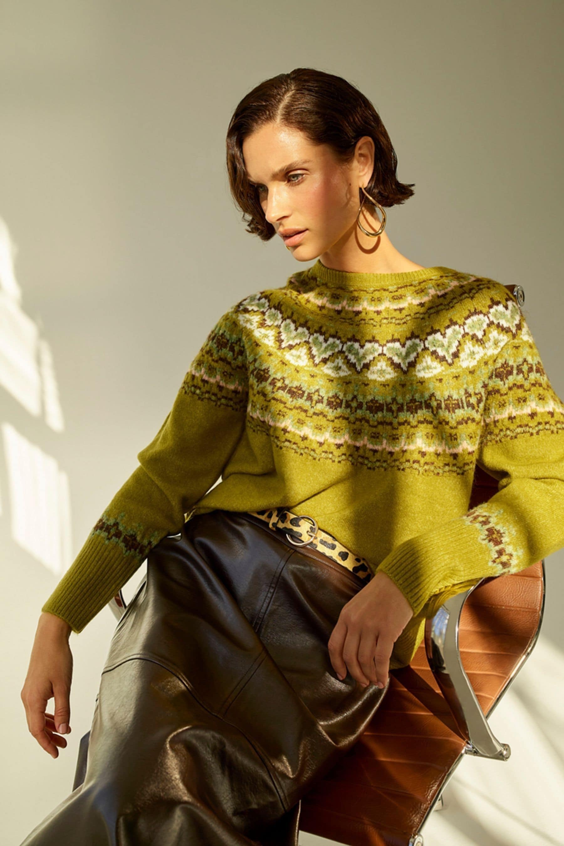 Monsoon green jumper clearance