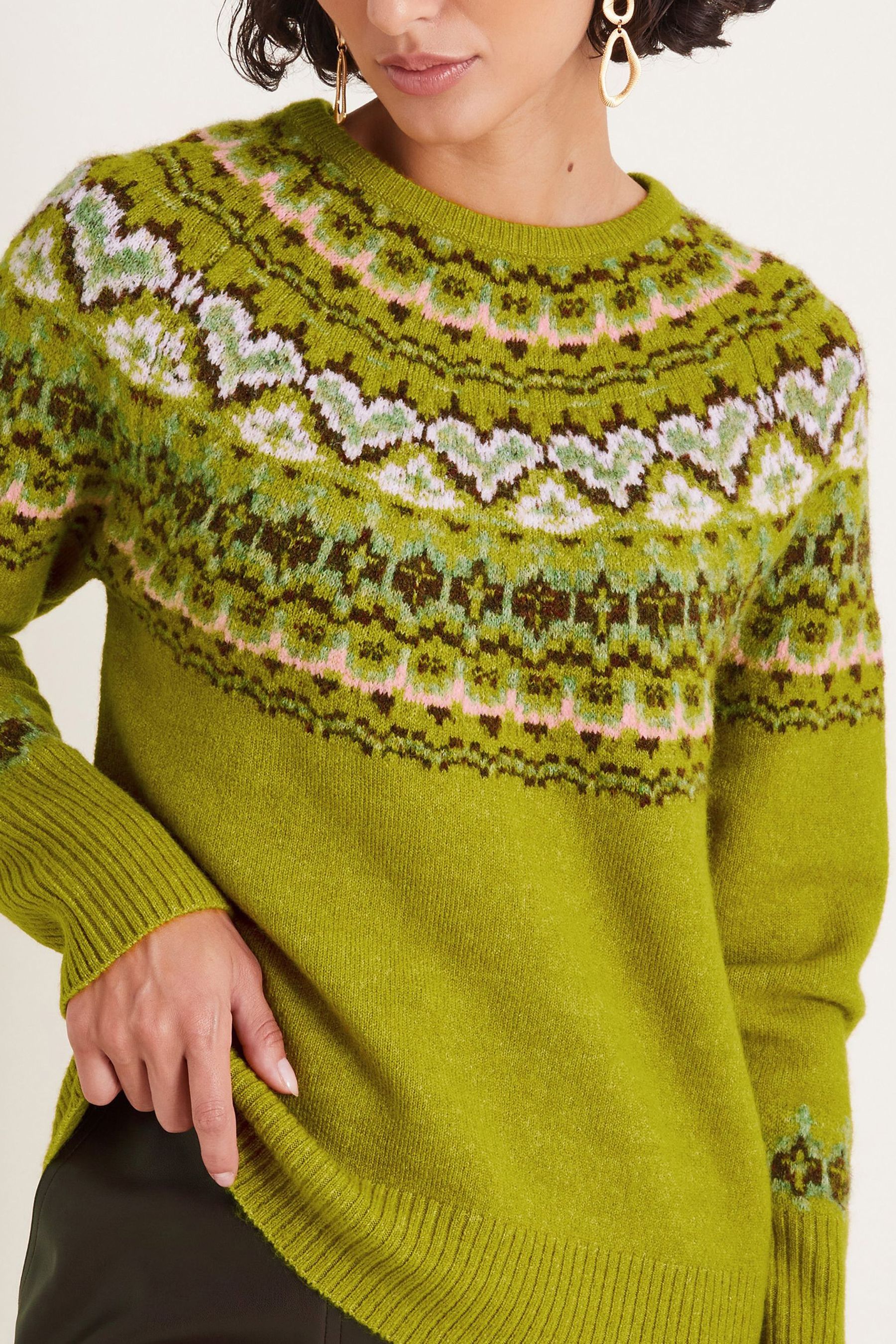 Monsoon fairisle jumper clearance