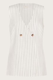 Monsoon Natural Sara Stripe Waistcoat - Image 4 of 4