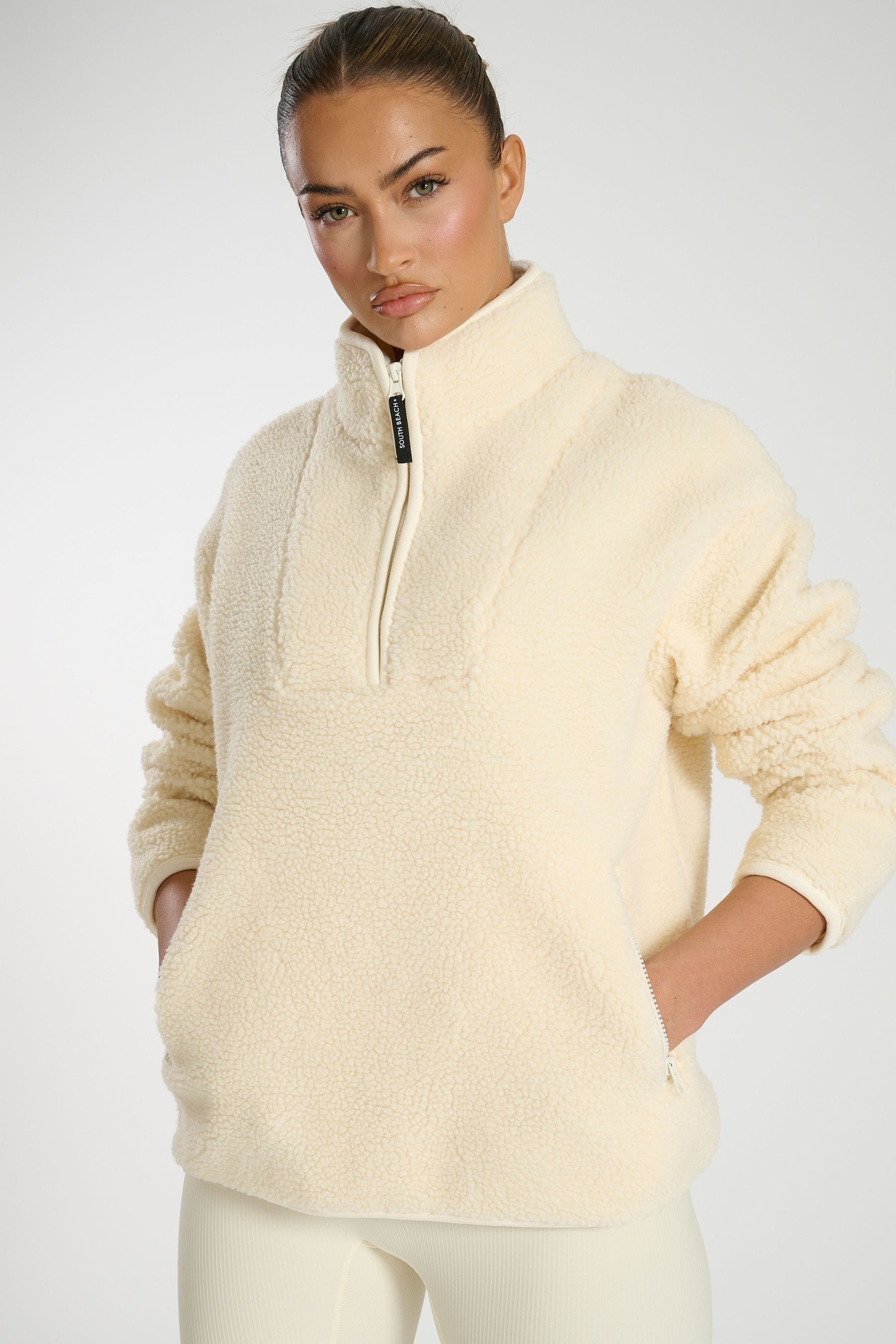 Quarter zipper jacket online