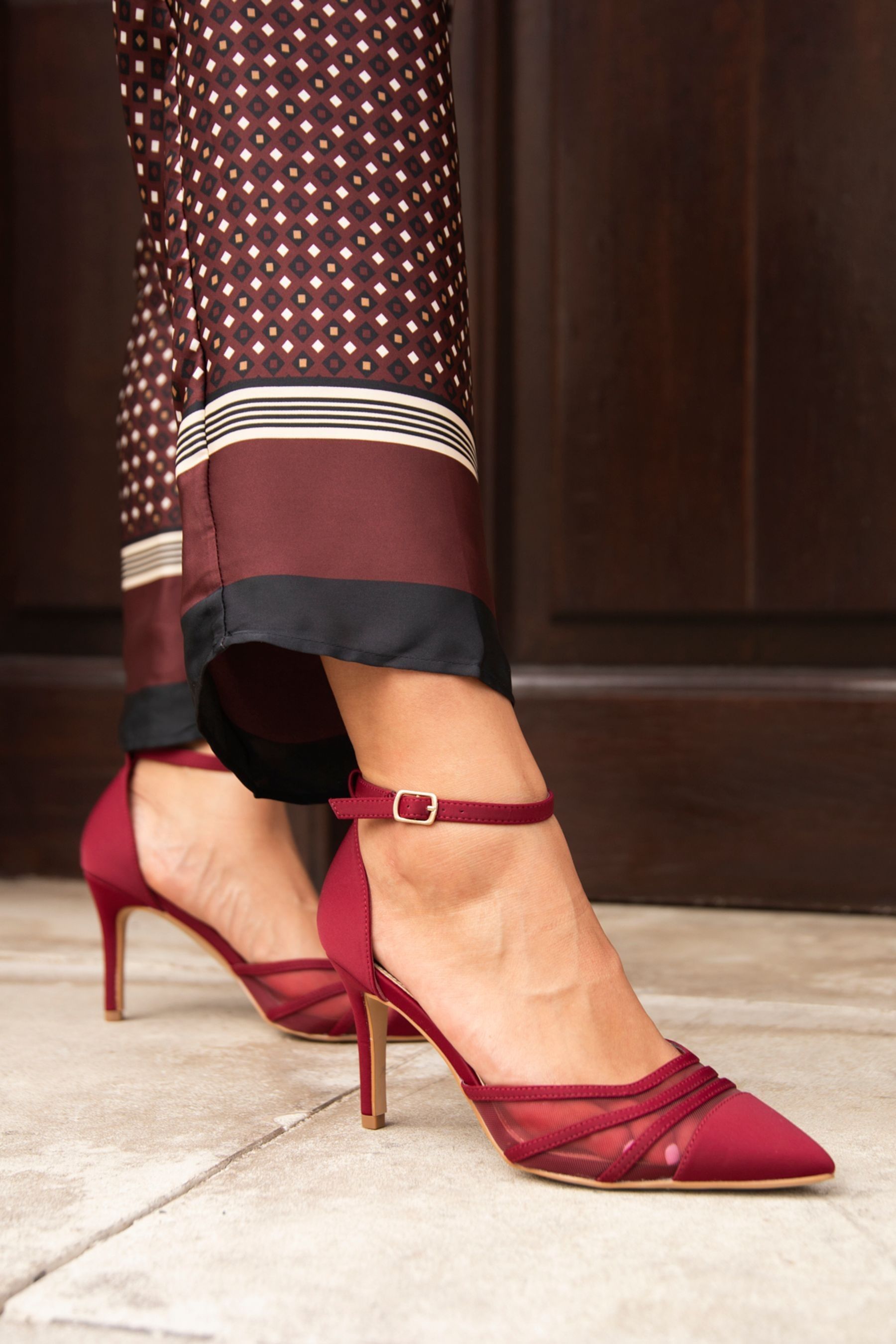 Red wide fit stiletto sale