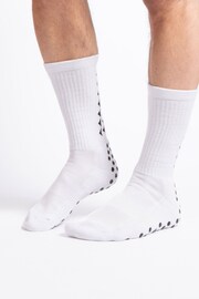 Totes White Gripper Sport Socks 2 Pair Pack - Image 4 of 5