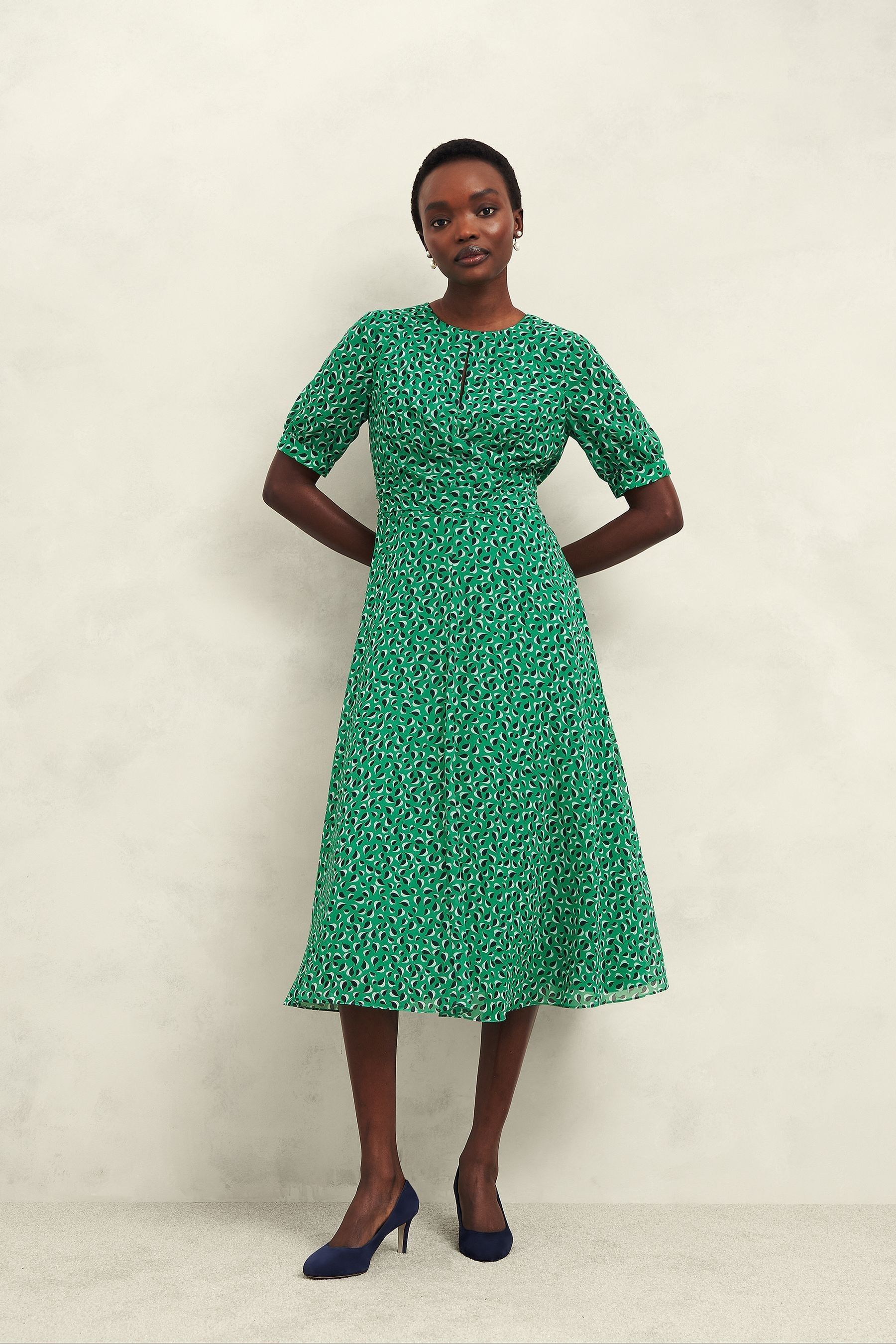 Buy Hobbs Green Bridget Dress from the Next UK online shop