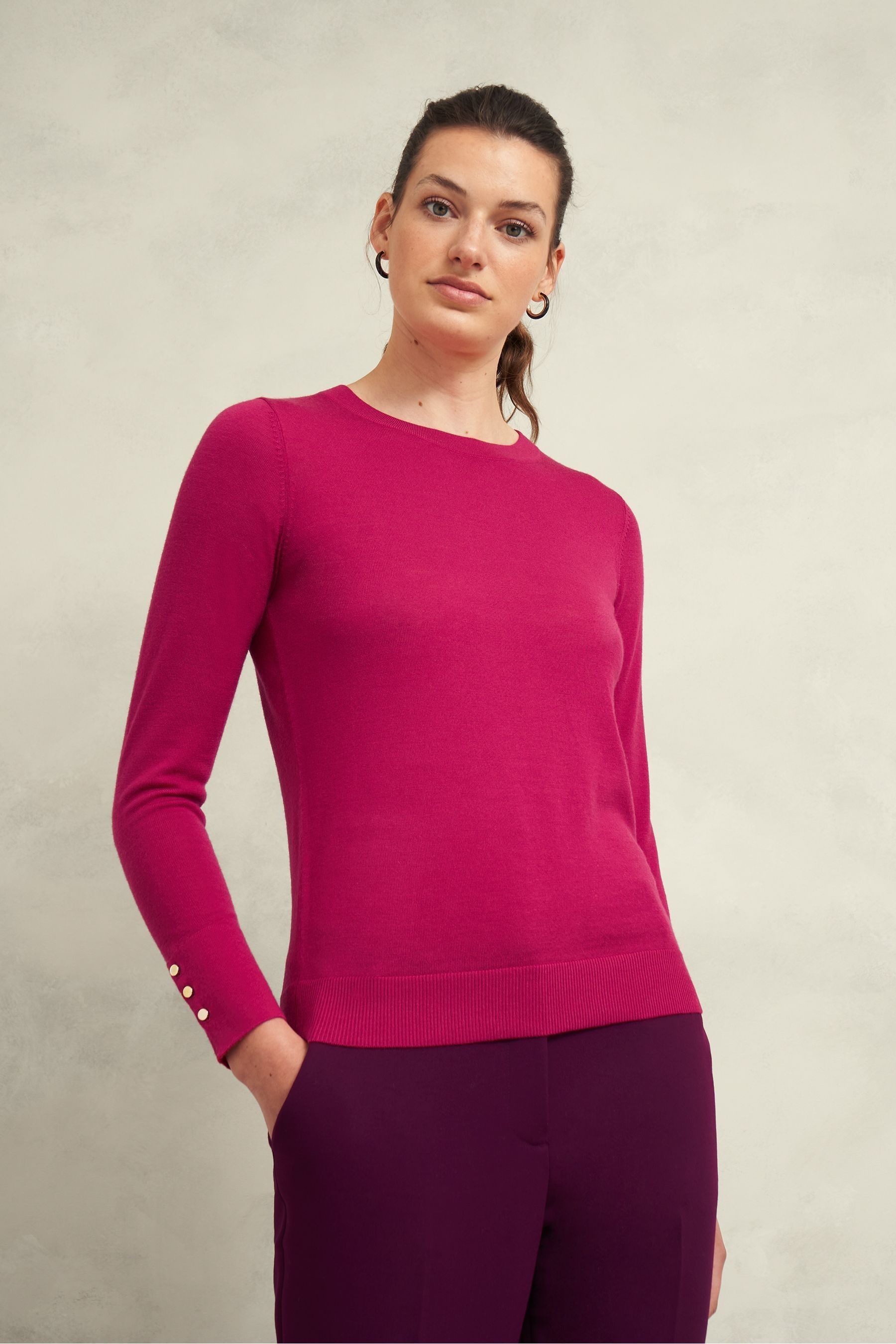Hobbs pink jumper sales
