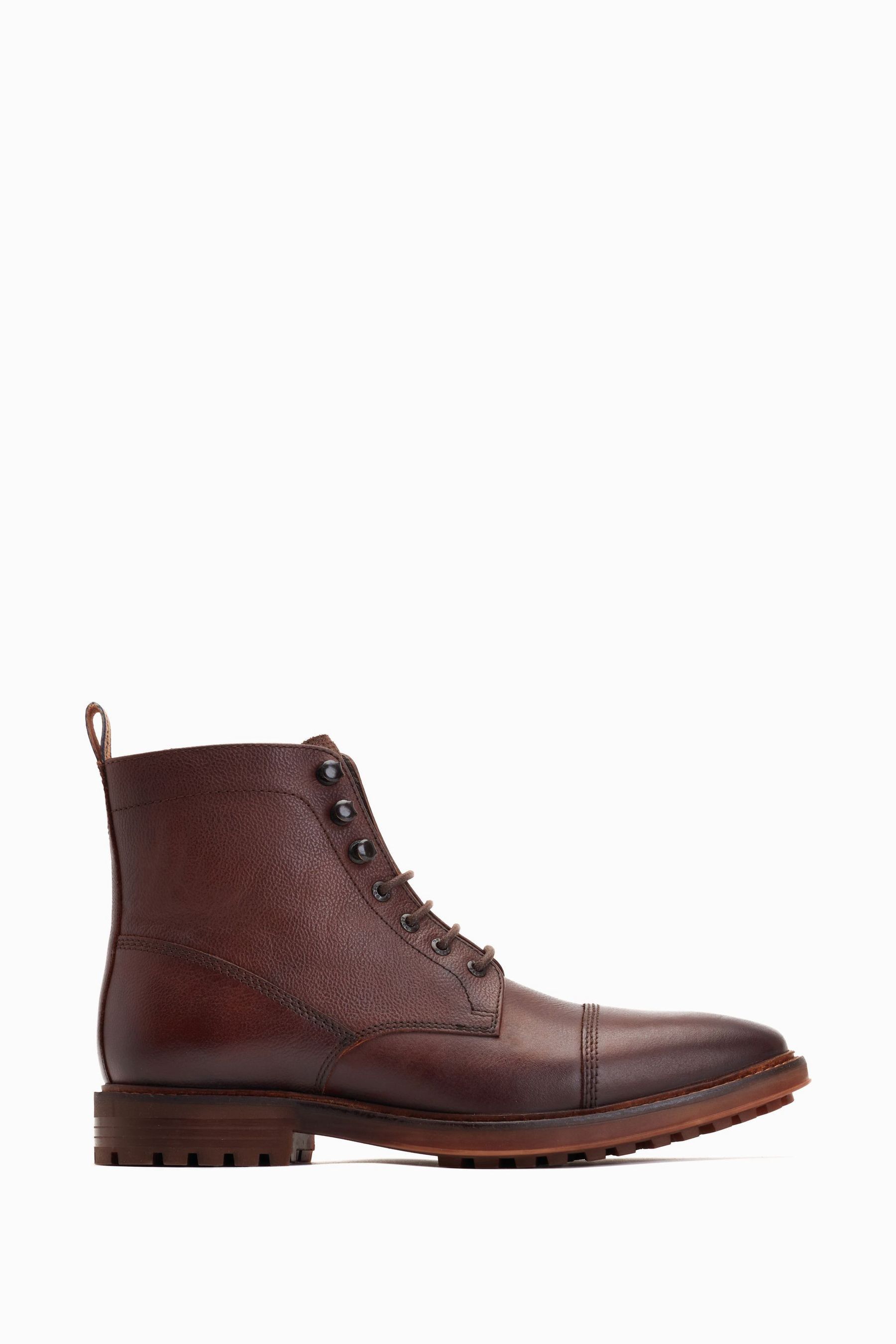 Buy Base London Banff Lace Up Toe Cap Brown Boots from Next Switzerland
