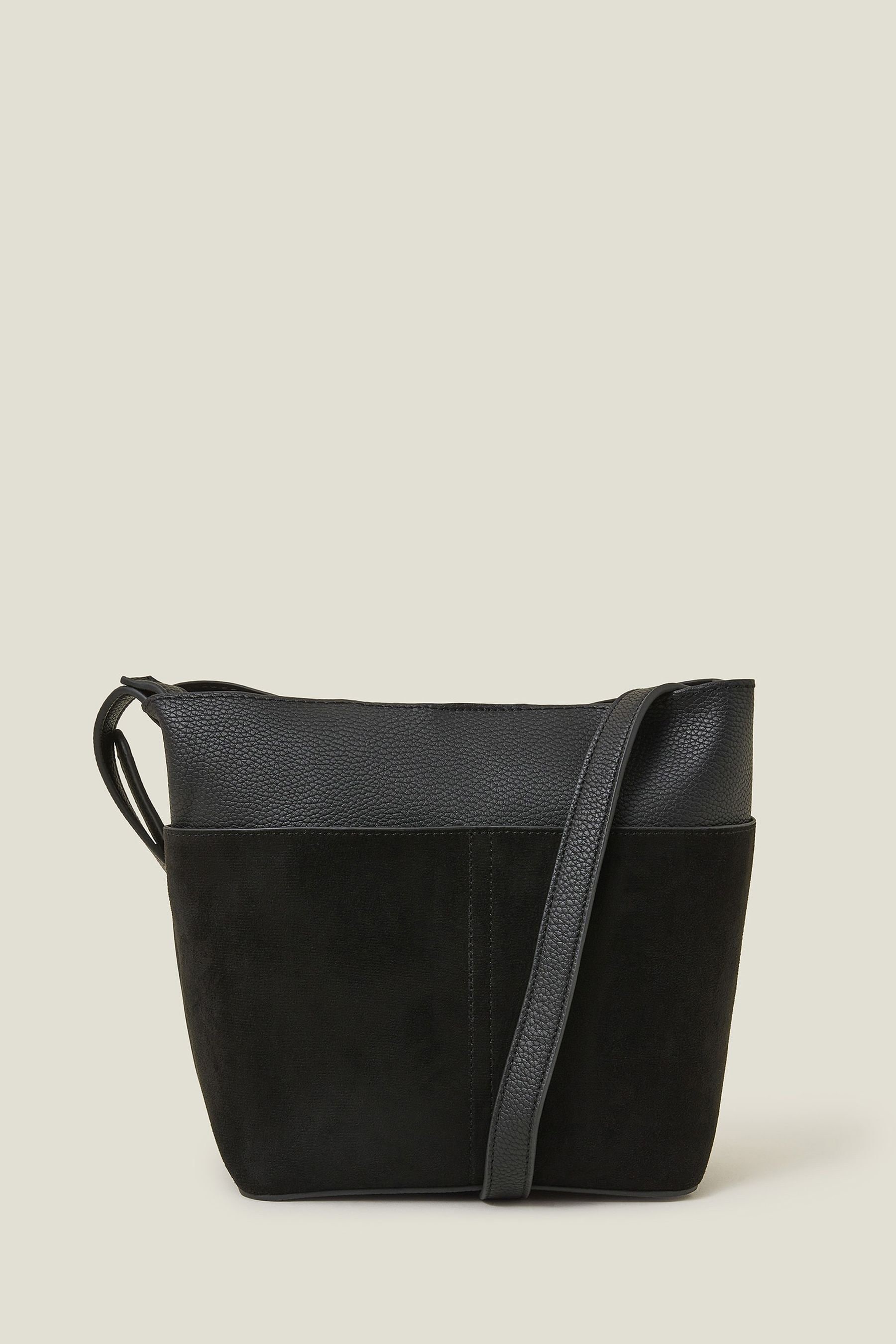 Mini black bucket bag sale