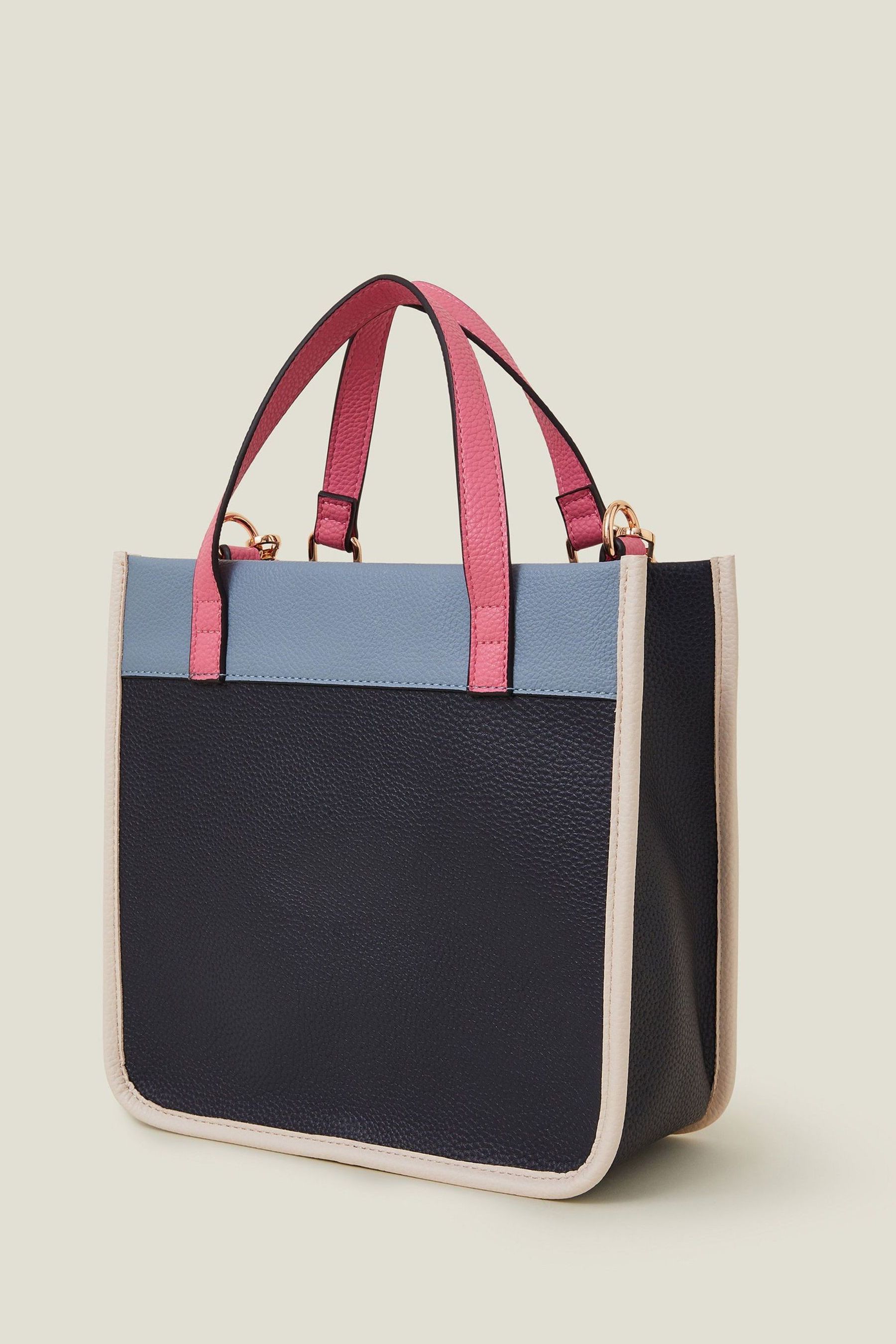 Blue mini handbag top