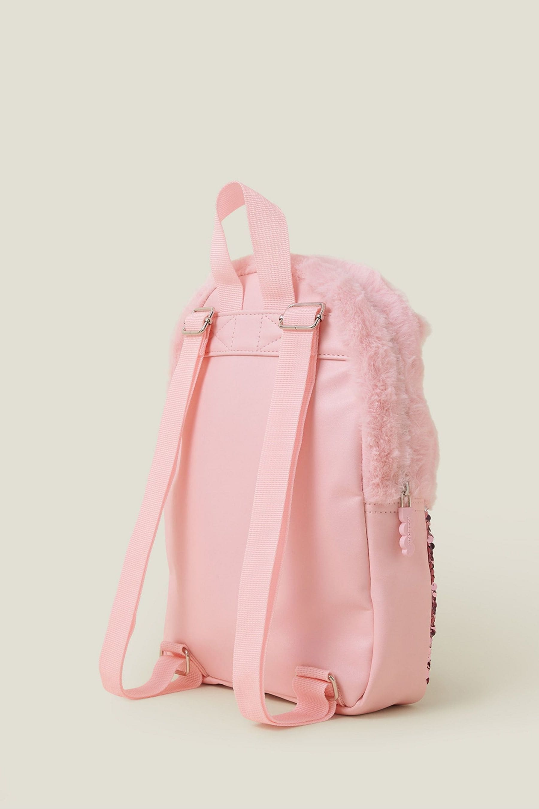 Unicorn faux fur mini backpack discount
