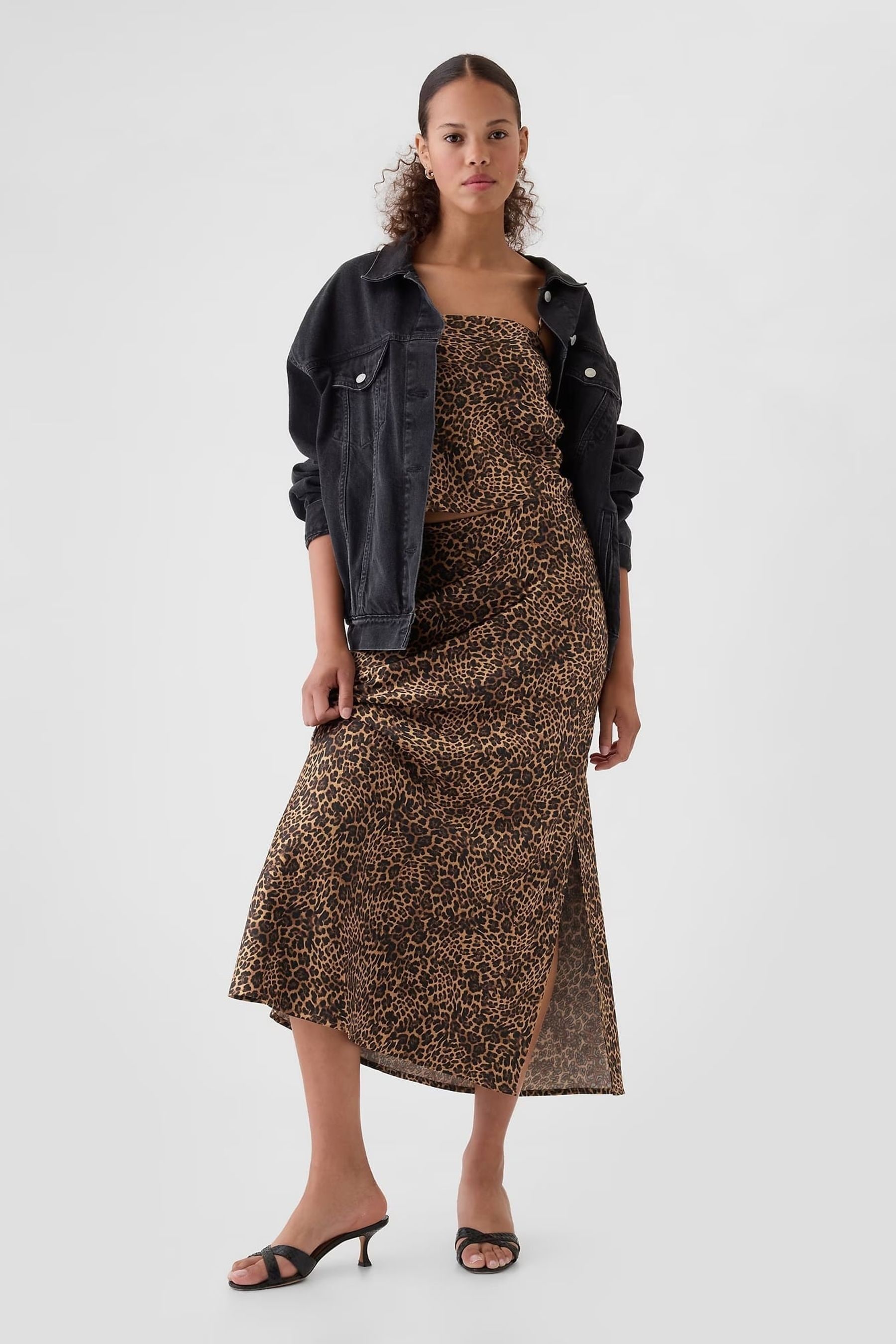 Leopard print skirt gap clearance