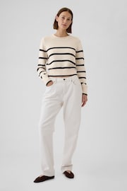 Gap Nude Soft Cotton Shrunken Roll Neck Jumper - Image 3 of 5