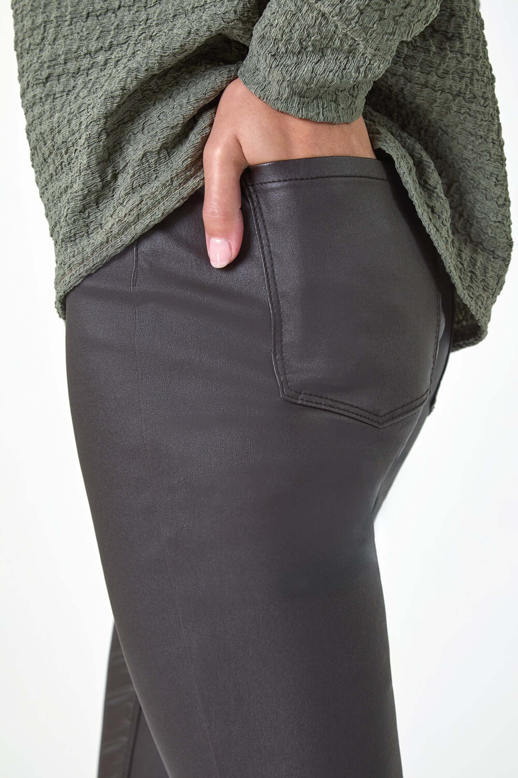 Buy Roman Brown Coated Faux Leather Jeggings from Next Ireland