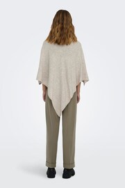 JDY Cream Roll Neck Poncho - Image 3 of 6