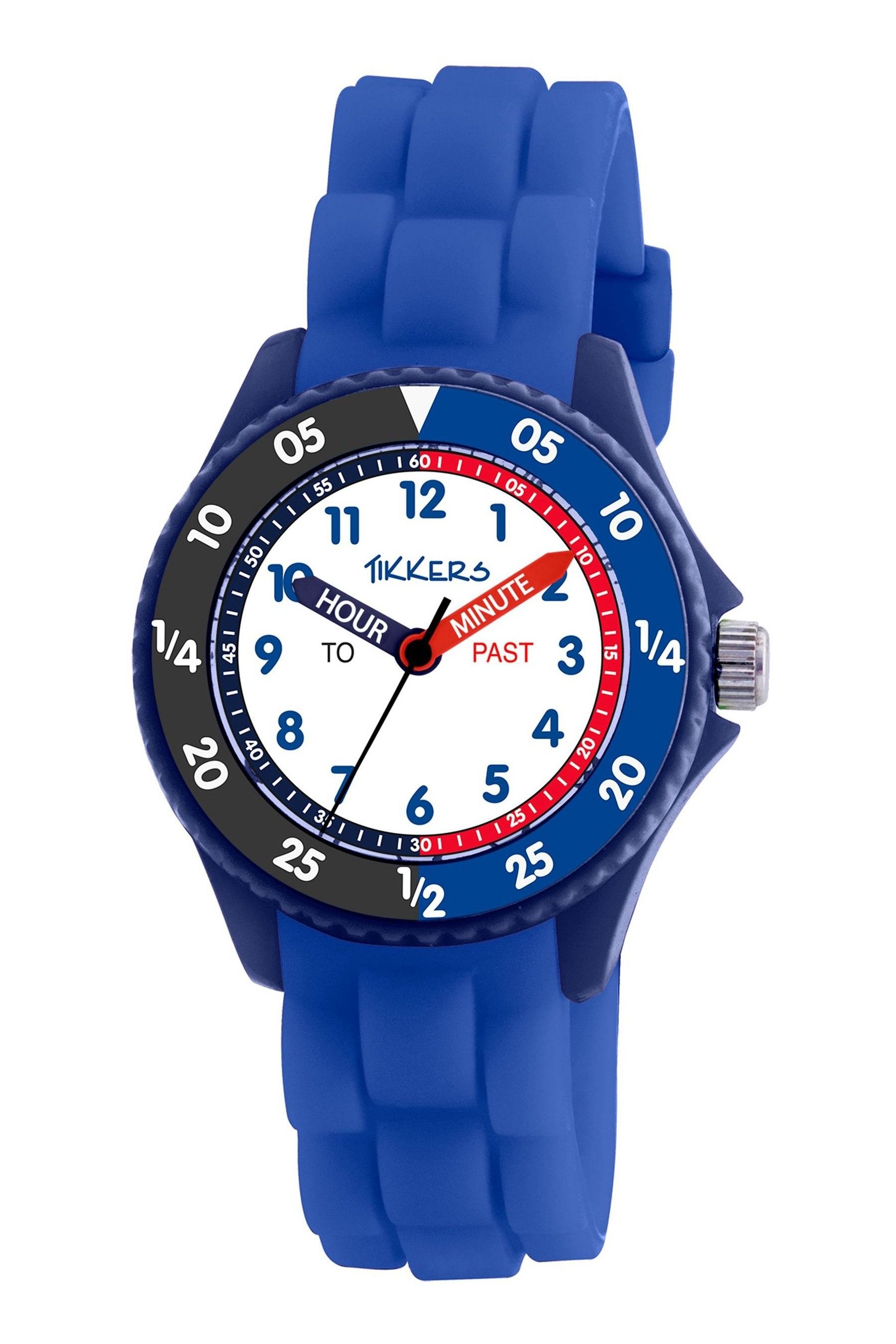 Buy Tikkers Kids Blue Silicone Time Teacher Watch from the Next UK online shop