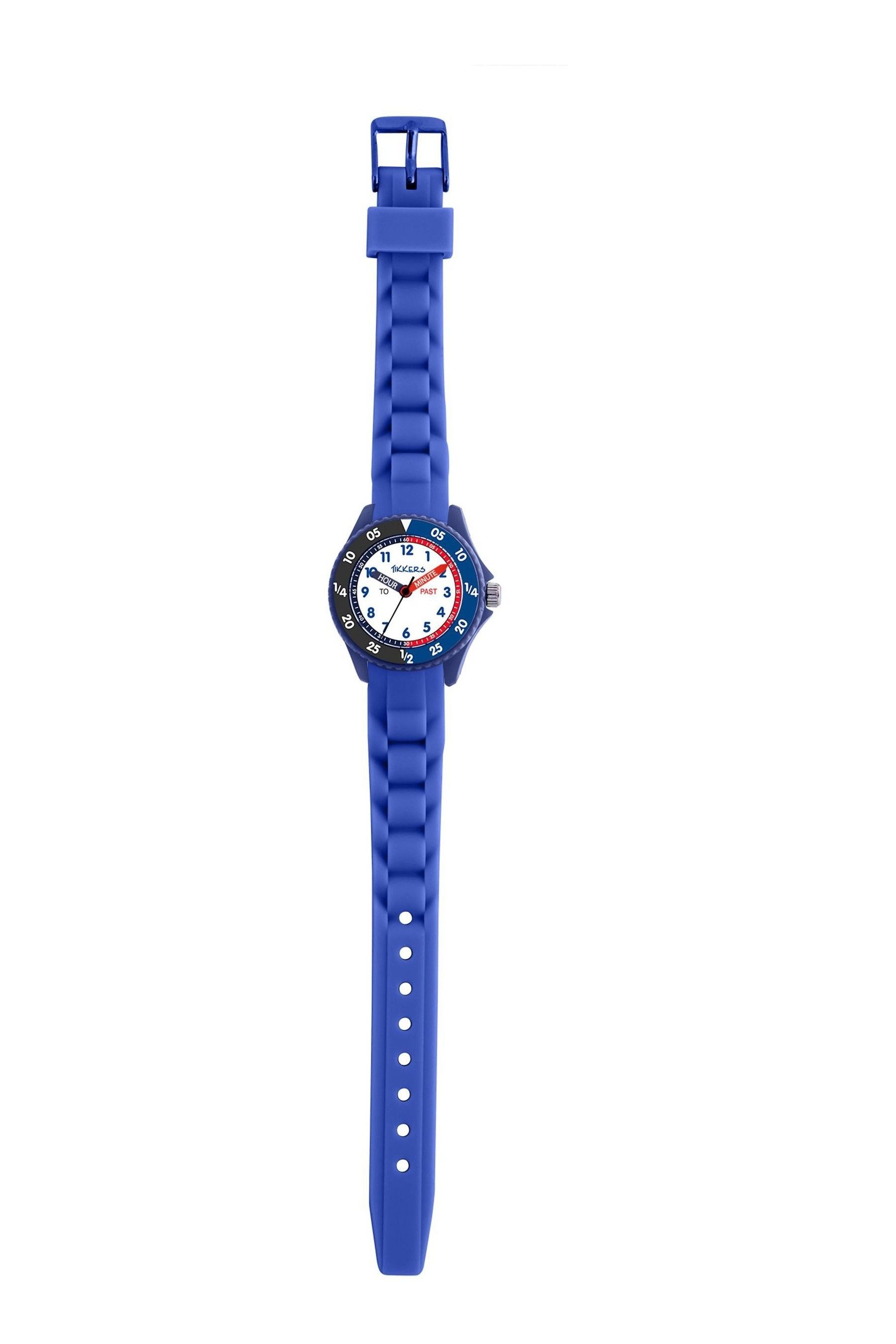 Buy Tikkers Kids Blue Silicone Time Teacher Watch from the Next UK online shop