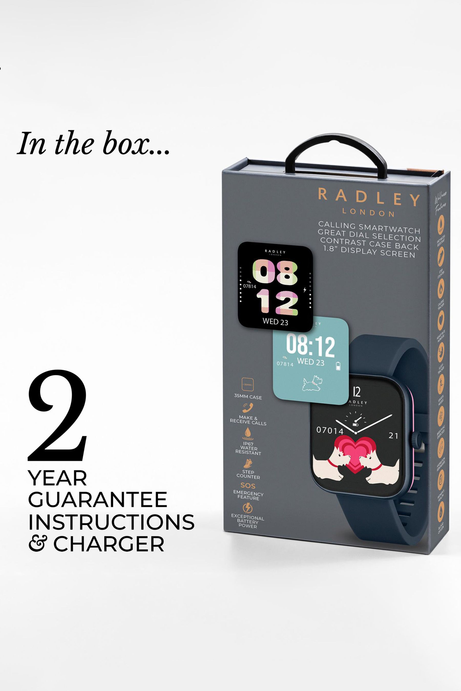 Buy Radley Blue Series 32 Navy Silicone Strap Smart Watch from the Next UK online shop