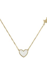 Radley London Sterling Silver 18ct Gold Plated Genuine Mother Of Pearl Heart And Jumping Dog Necklace - Image 2 of 6