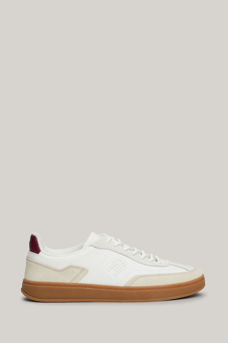 Tommy Hilfiger Heritage Court Leather Brown Trainers - Image 1 of 8