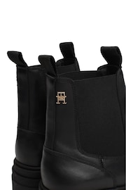 Tommy Hilfiger Combat Leather Low Chelsea Black Boots - Image 6 of 7