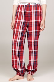 Tommy Hilfiger Red Flannel Cuffed Trousers - Image 1 of 5