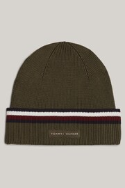 Tommy Hilfiger Blue Love Solid Stripe Beanie - Image 1 of 5