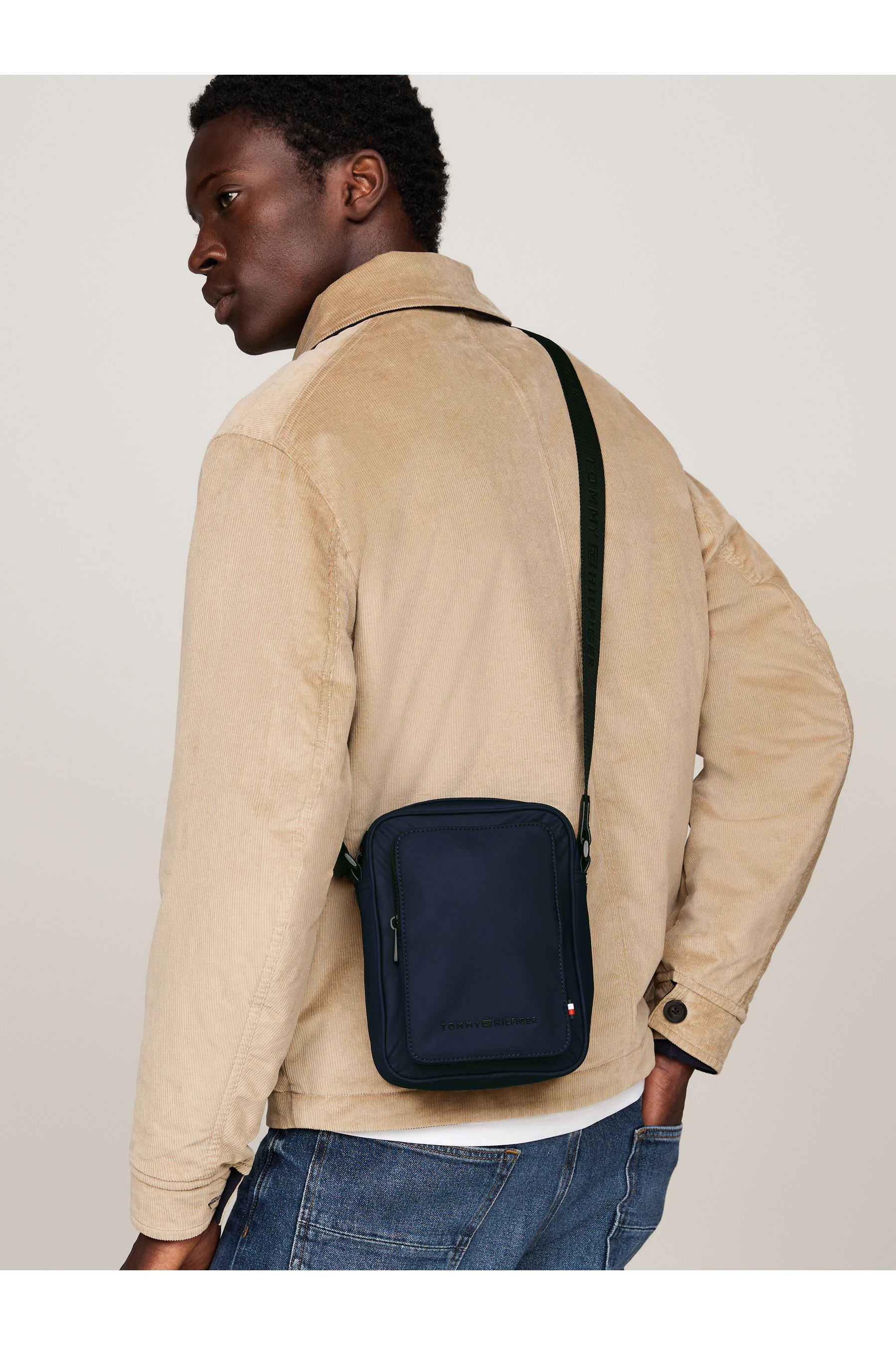 Tommy Hilfiger Mini Blue Repreve Reporter Bag