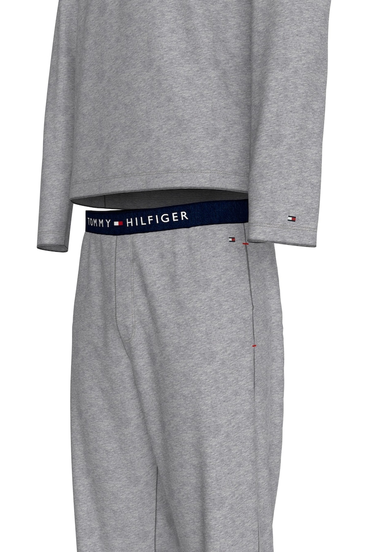 Tommy Hilfiger Grey Long Sleeved Jersey Pyjamas Set - Image 5 of 5