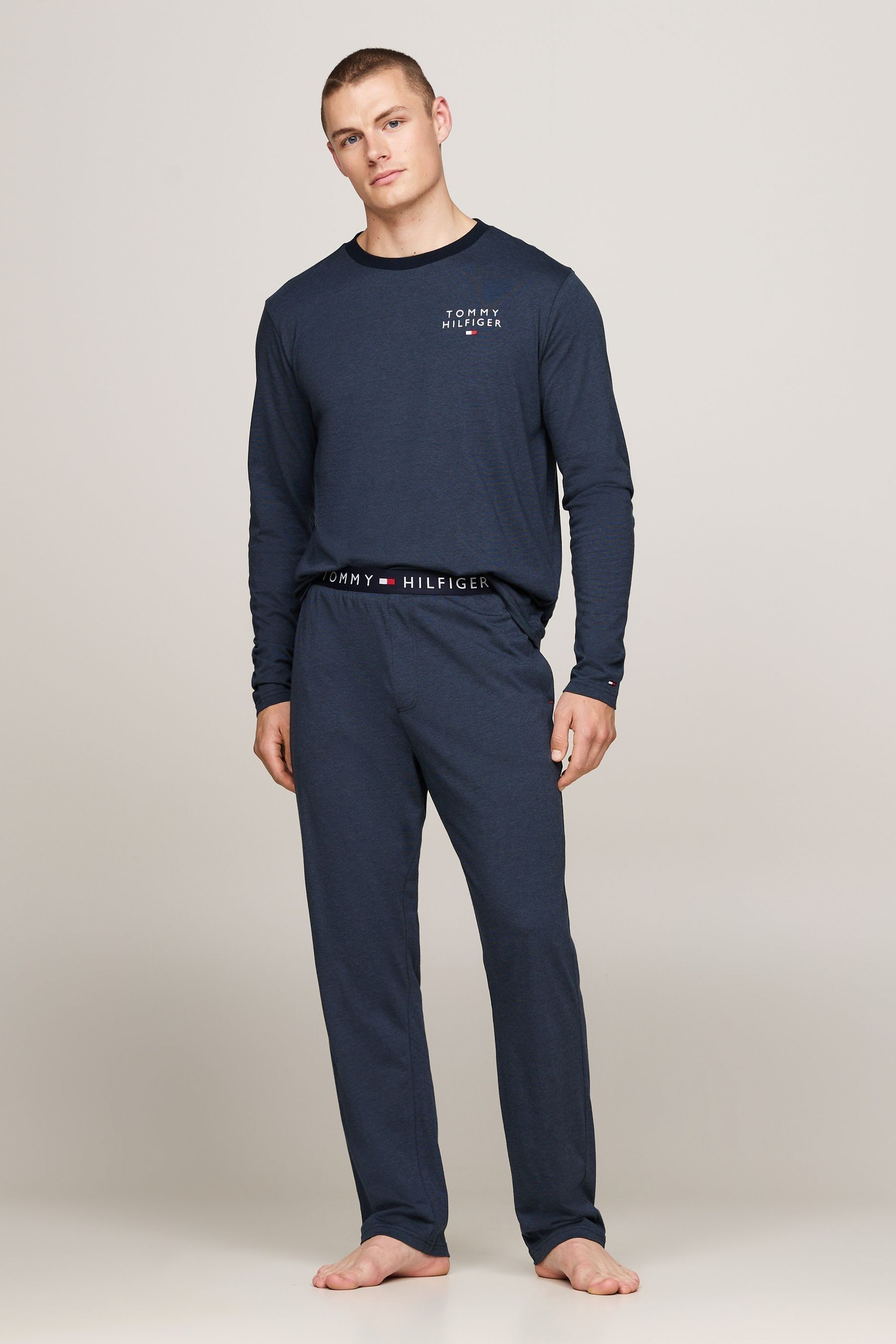 Tommy Hilfiger Um0um03334 Pyjama Blue XL Man