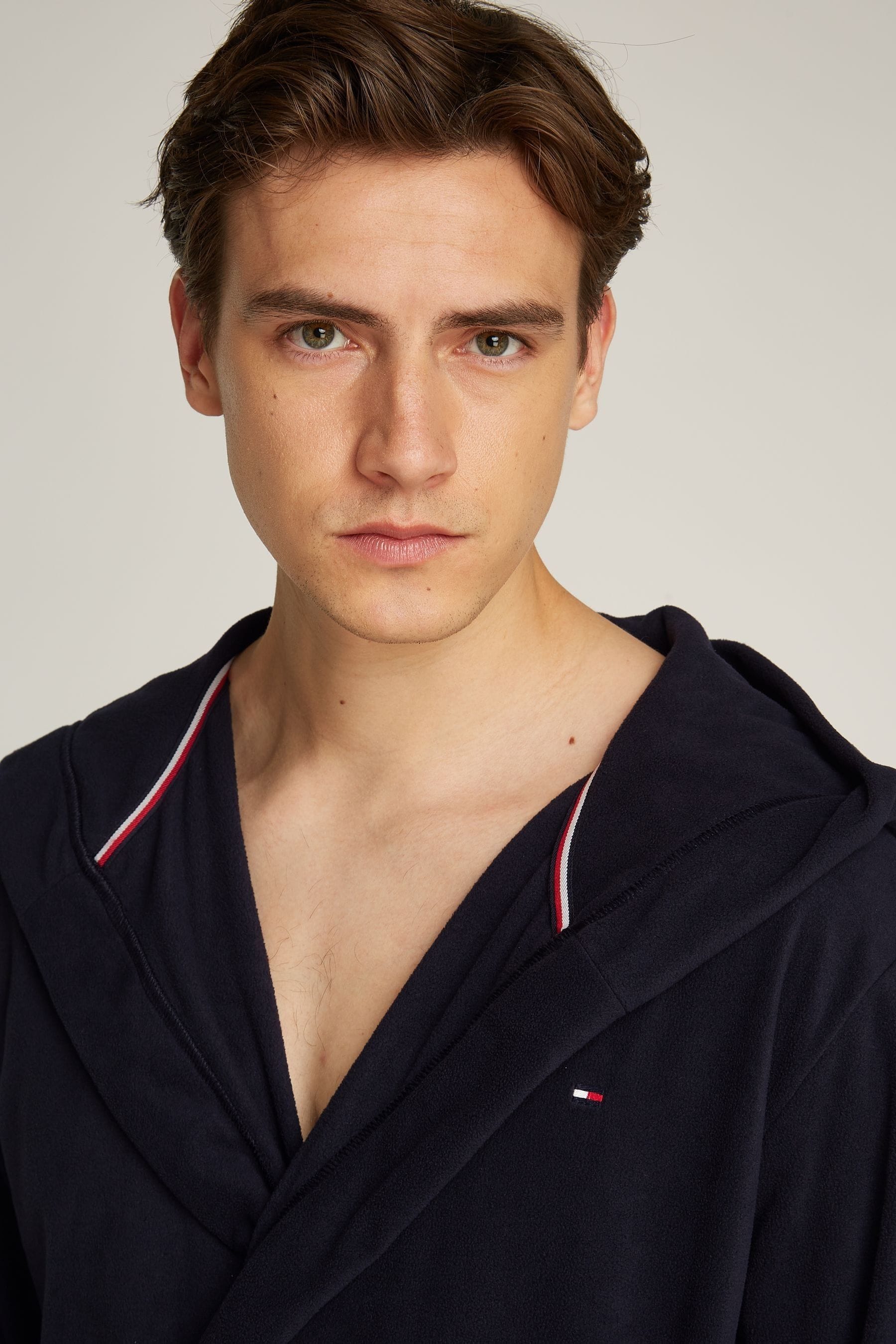 Buy Tommy Hilfiger Blue Tommy Hilfiger Blue Hooded Dressing Gown from the Next UK online shop